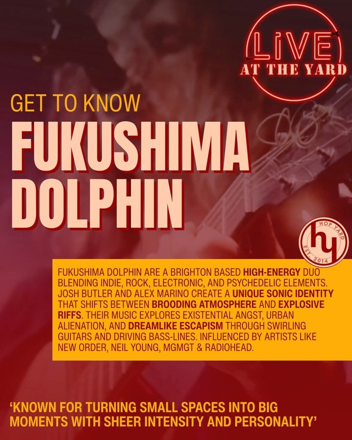 Get to know the bands playing this Saturday at Live at the Yard🎸

@fukushimadolphin &amp; @thebutterflywheel will be joining us to close out the Spring season of Live at the Yard. We&rsquo;ve had an incredible couple of shows &amp; would love for yo