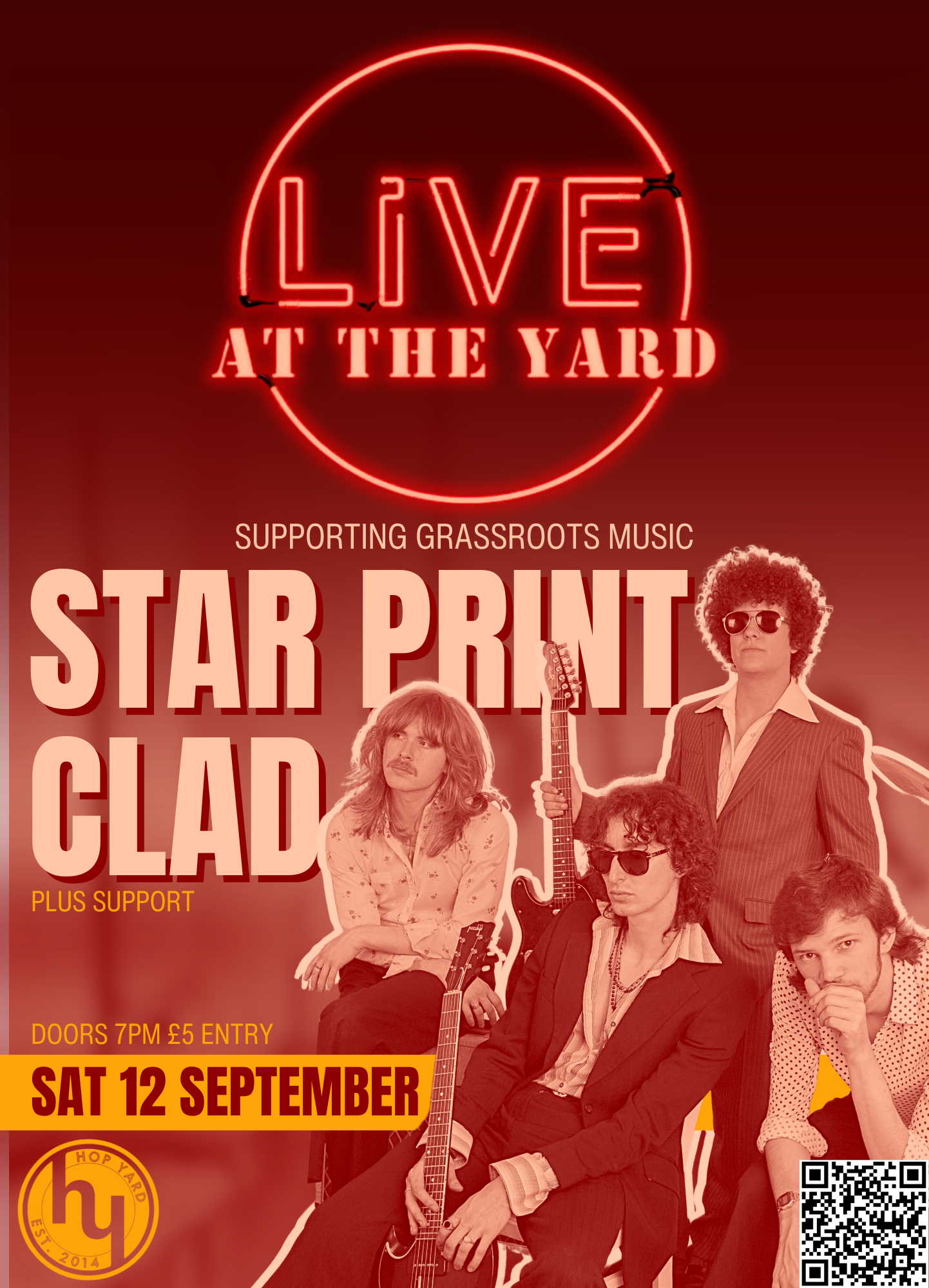 Live at the Yard with Star Print Clad