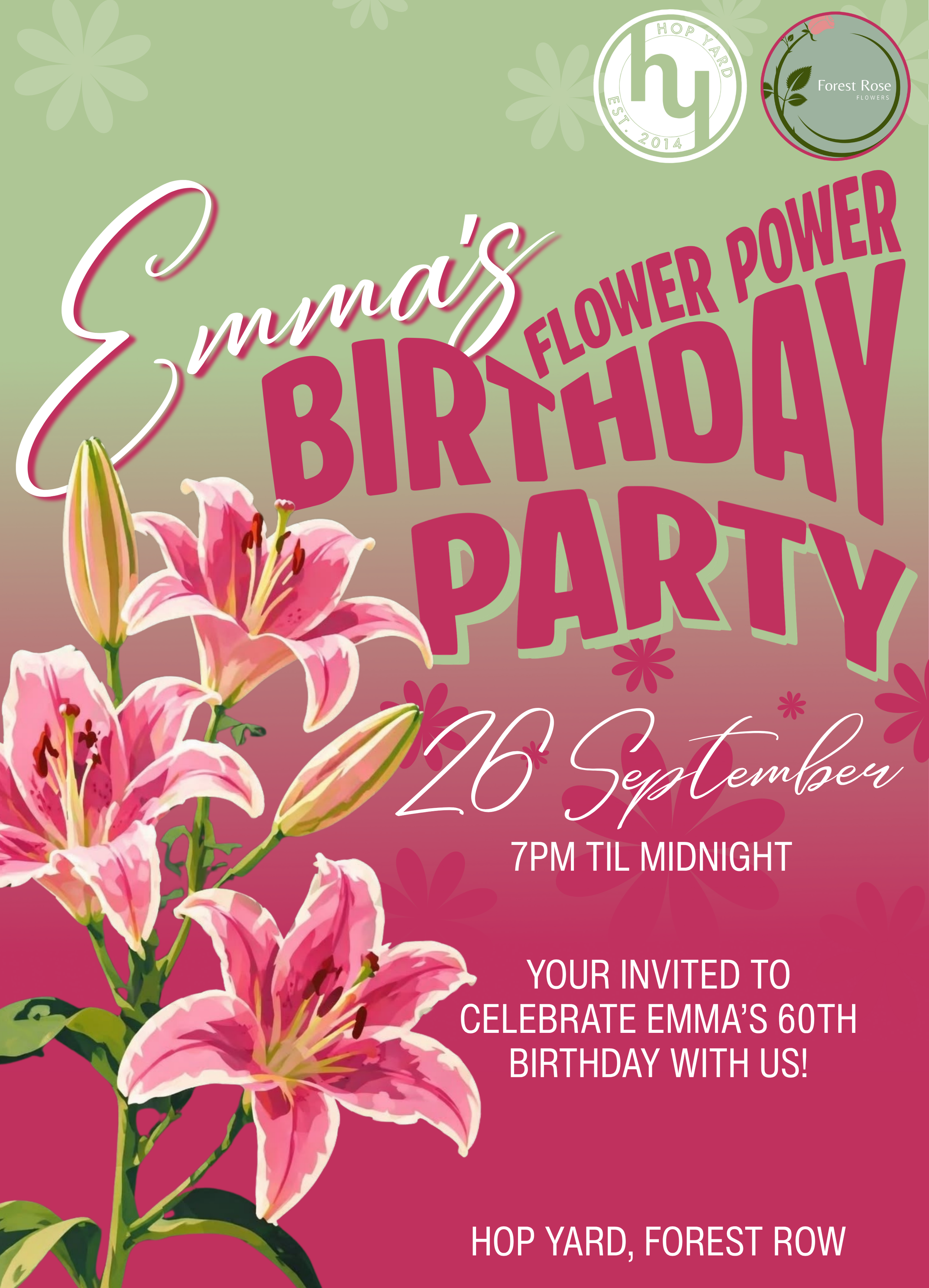 Emma’s Flower Power Birthday Party