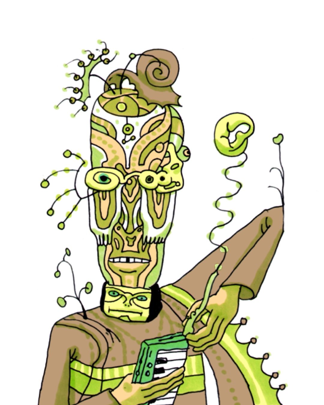 "The synth man"
Character from  "Horror Vacui" a fictional Medieval-Fantasy world.
 Personal project.