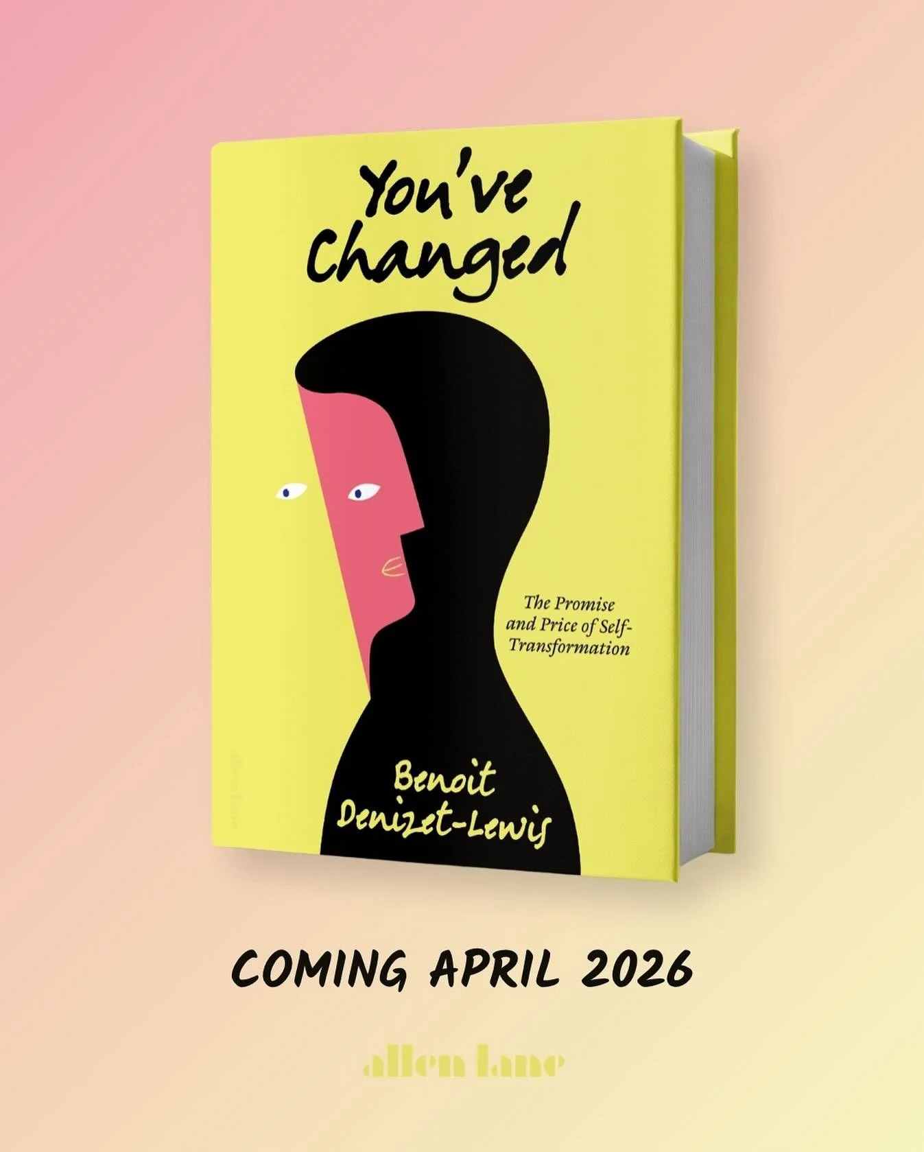 Excited to share the cover for the UK edition of YOU&rsquo;VE CHANGED, coming April 28th from the Allen Lane imprint of @penguinukbooks. Link to pre-order in my stories. Thanks to designer Olga Kominek and artist @jnaranjo_design 🙏