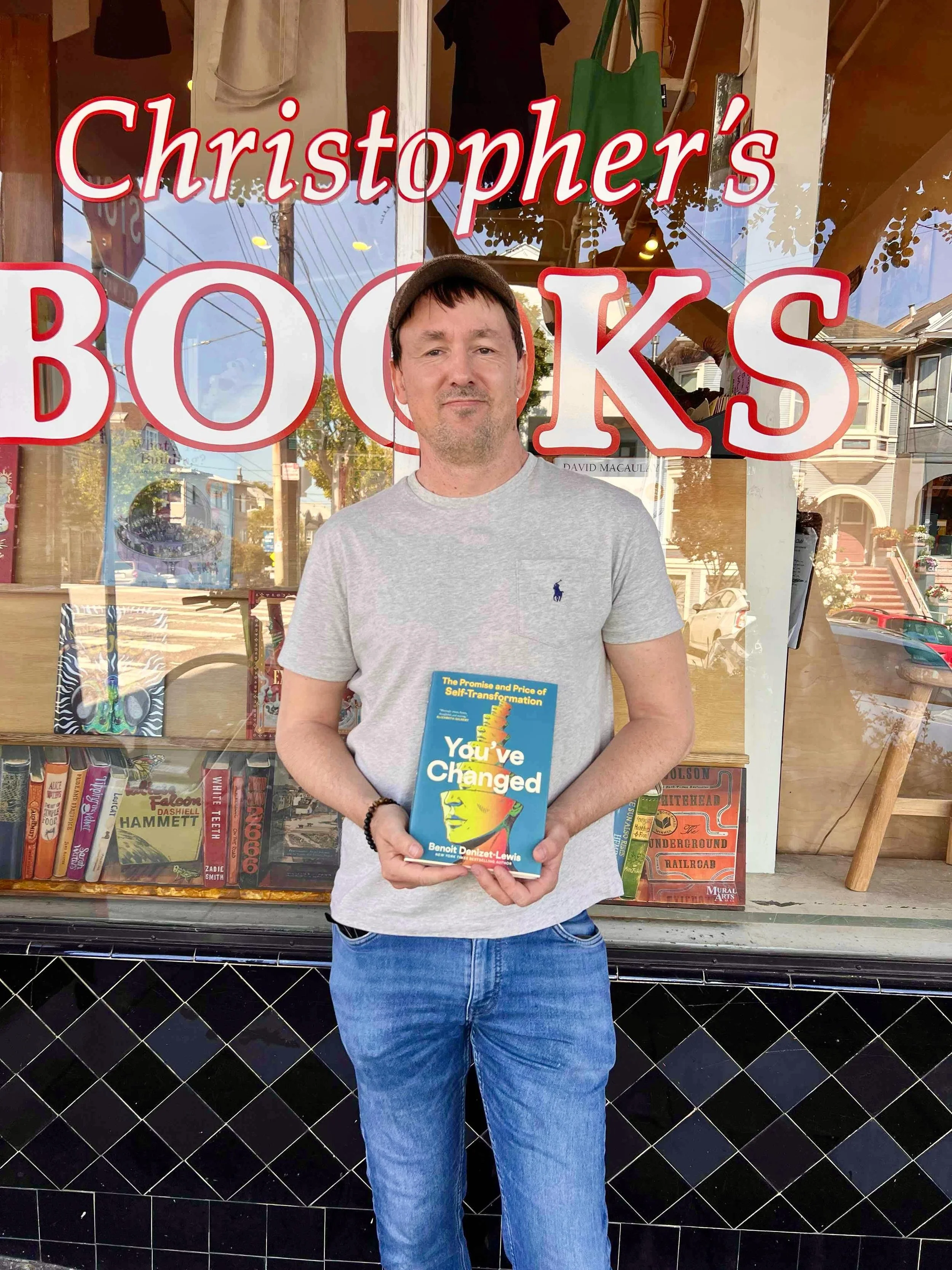 I grew up a few blocks from @christophersbooks, the Potrero Hill staple and one of the best indie stores in the country. It was so fun to stop in today to say hi to @tminot and to meet Jax before my YOU&rsquo;VE CHANGED event Tuesday night with @skal