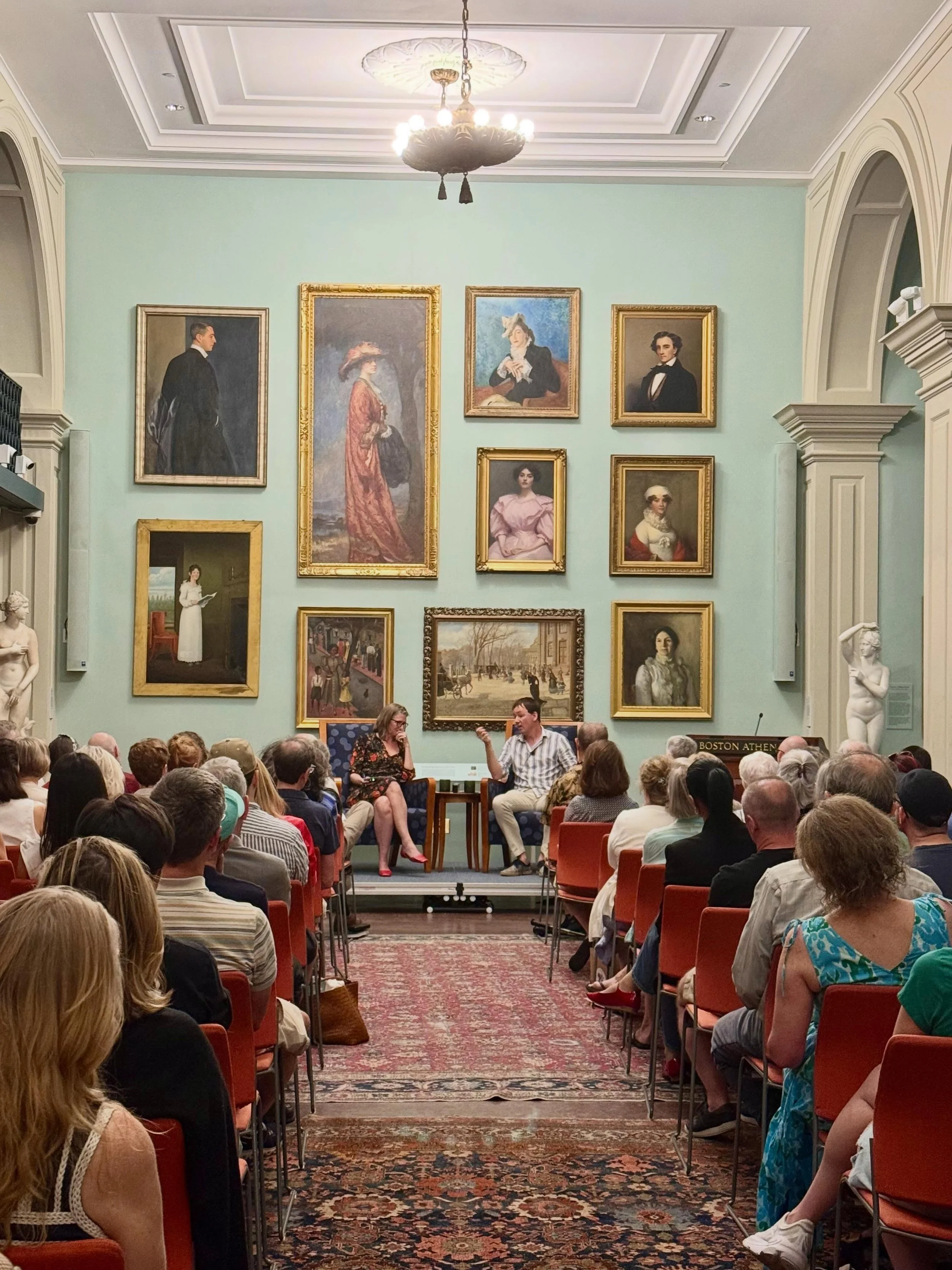 Thanks to everyone who came out last night to @bostonathenaeum for You&rsquo;ve Changed! 

A great crowd and a brilliant conversation partner in @ellenbarryny_.

Photos by @bostonathenaeum, @asyapartan, and @michael.kozuch.7. 

@aevitas_creative @aud