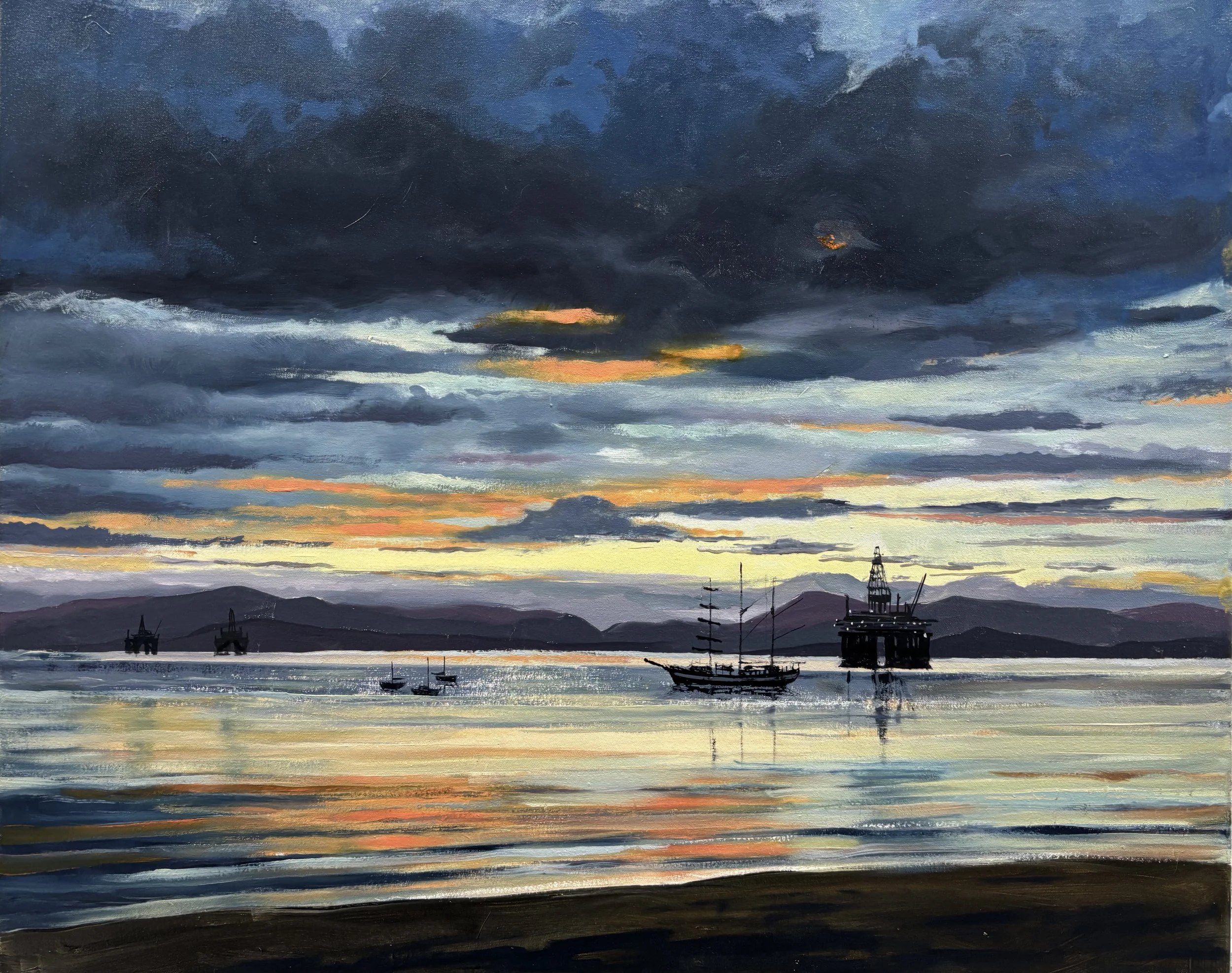 "Old and new", Cromarty Firth 61x76cm / 24x30in £1400