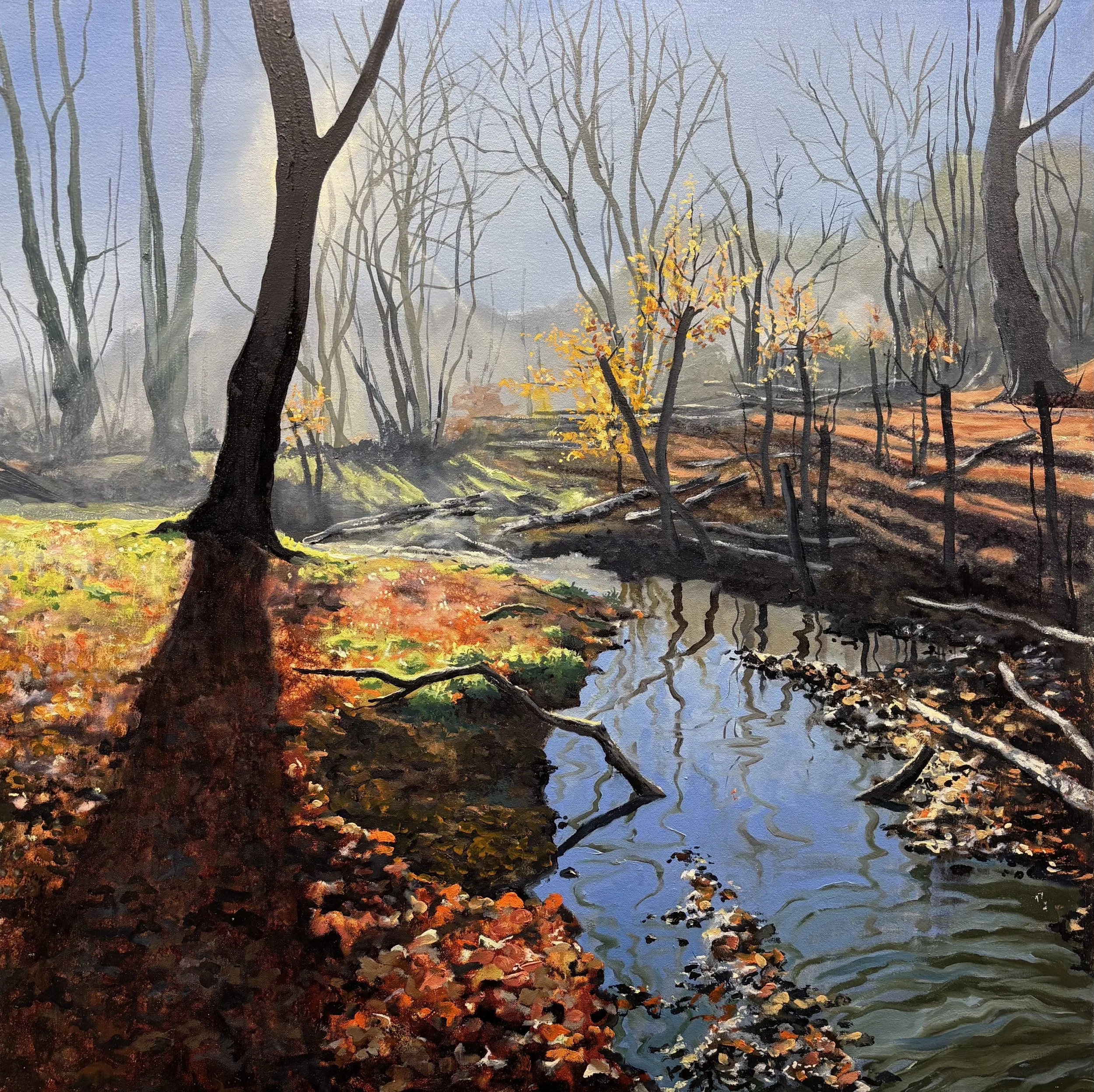 "Coppicing", Epping Forest 76x76cm / 30x30in £1750