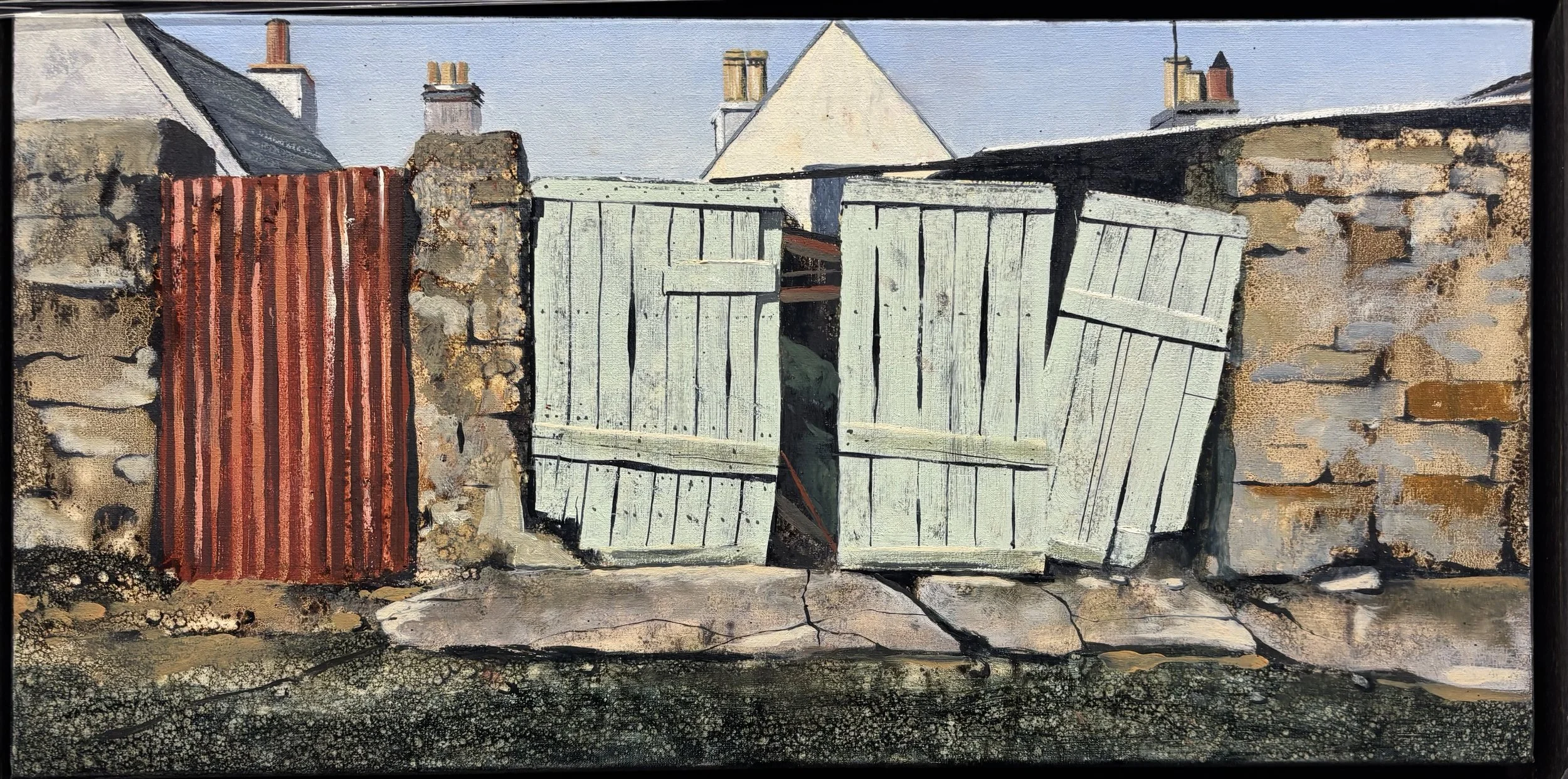 Fisherman's Gate, Cromarty 30x60cm / 12x24in (framed) £700