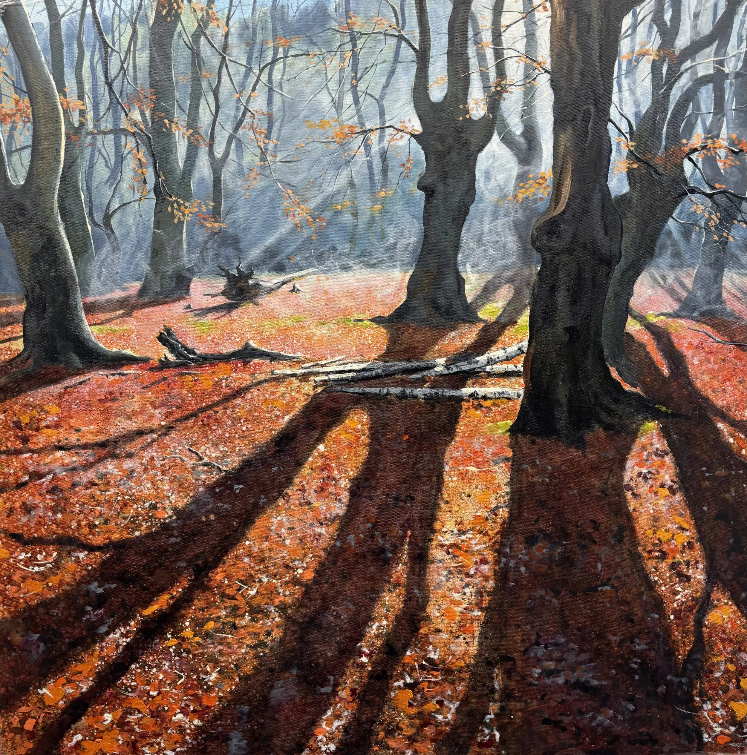 "Autumn Mist", Epping Forest 91x91cm / 36x36in £1950