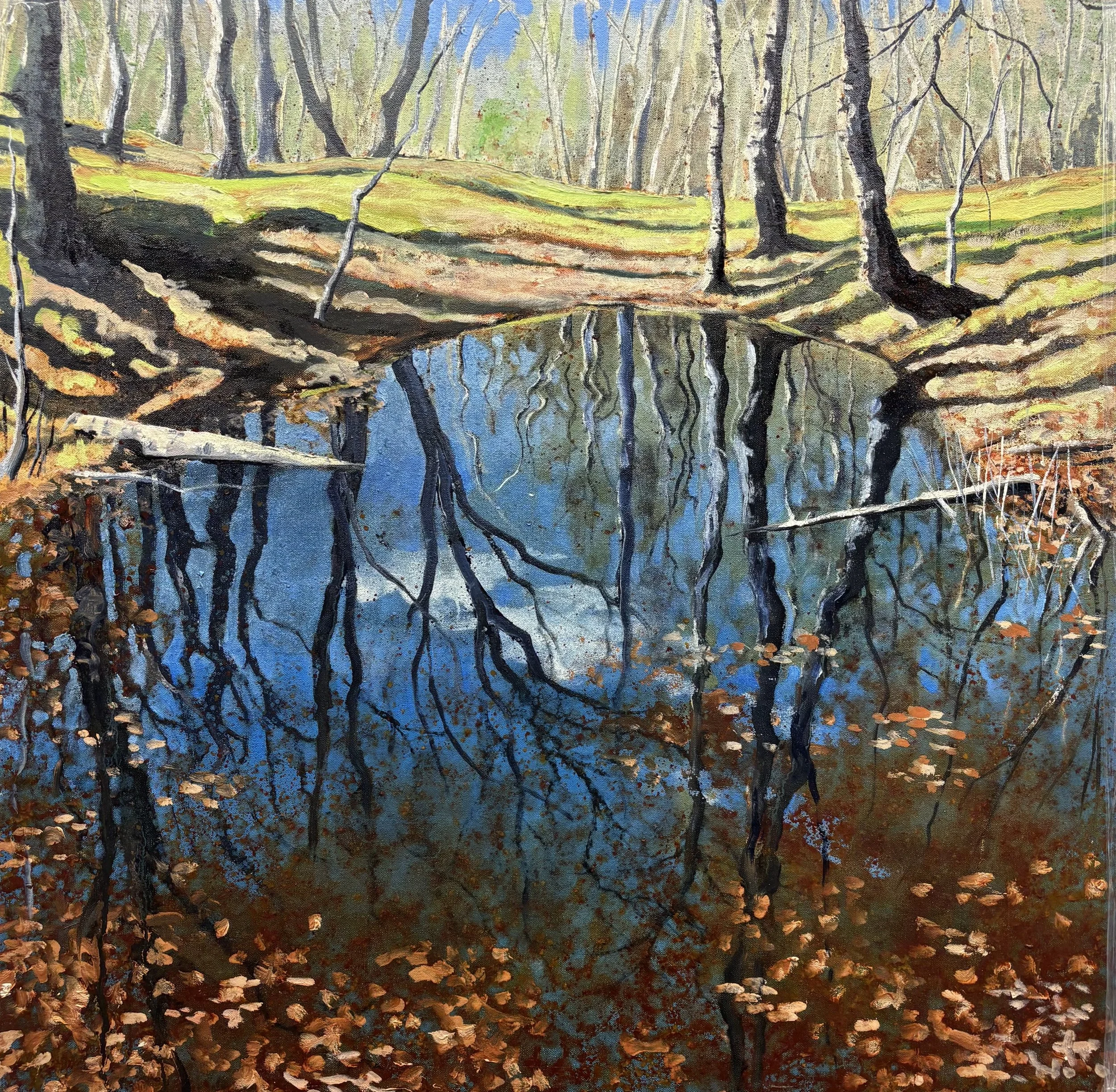 "Dew Pond", Epping Forest 61x61cm / 24x24in £1200