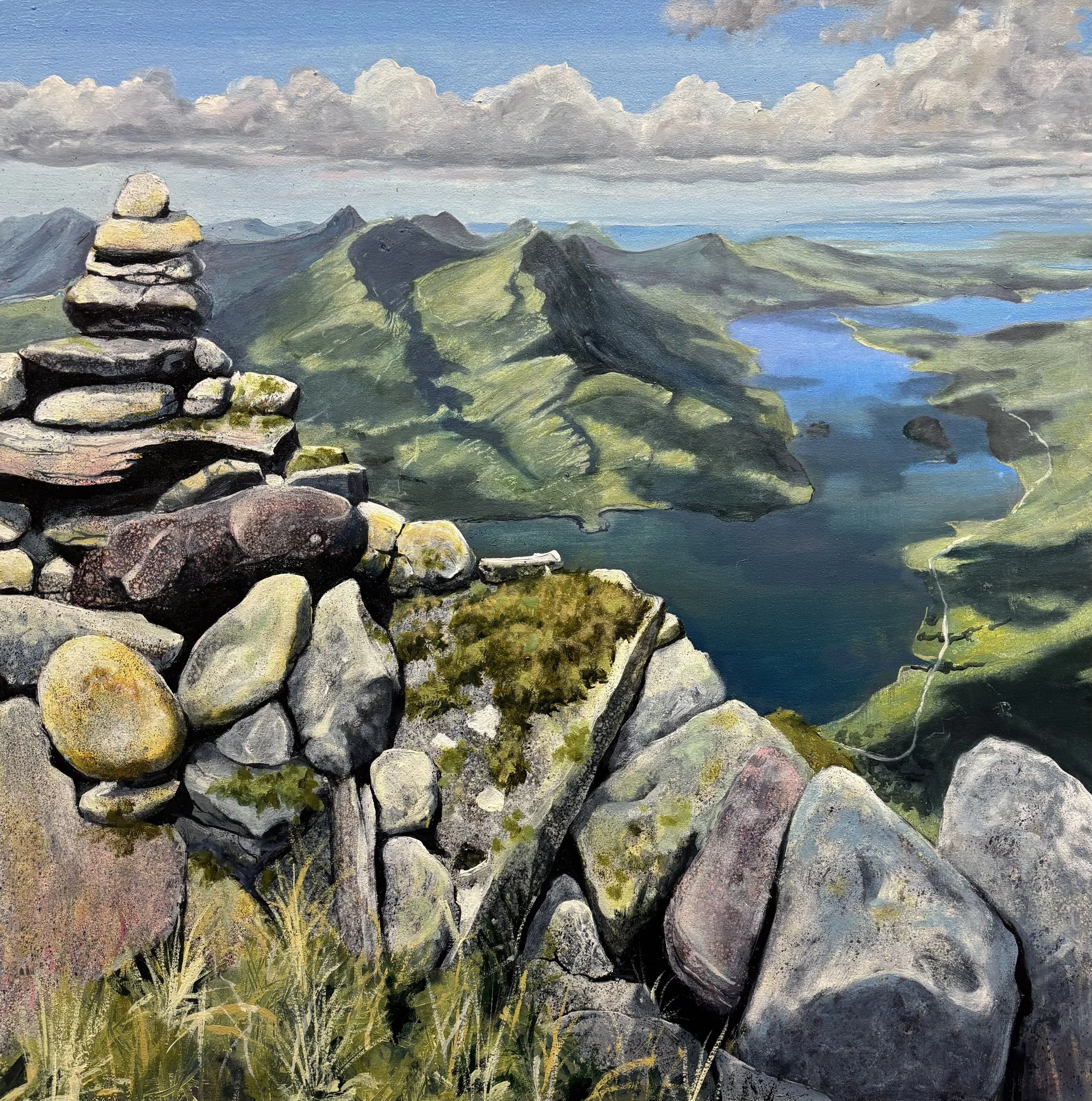 "Cairn", Ullapool  76x76cm / 30x30in £1400
