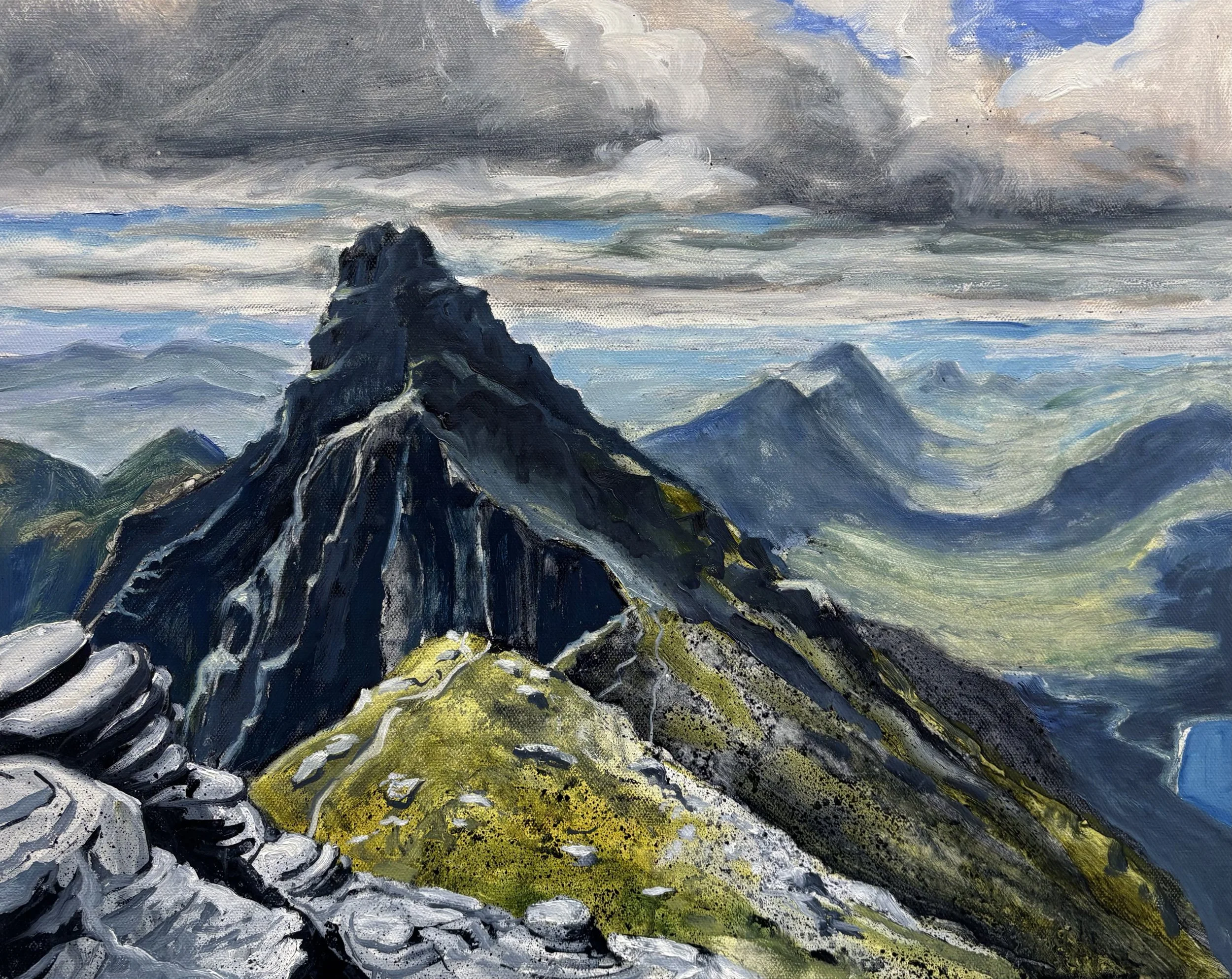 "All downhill", Garve, Dundonnell 50x40cm / 20x16in £700