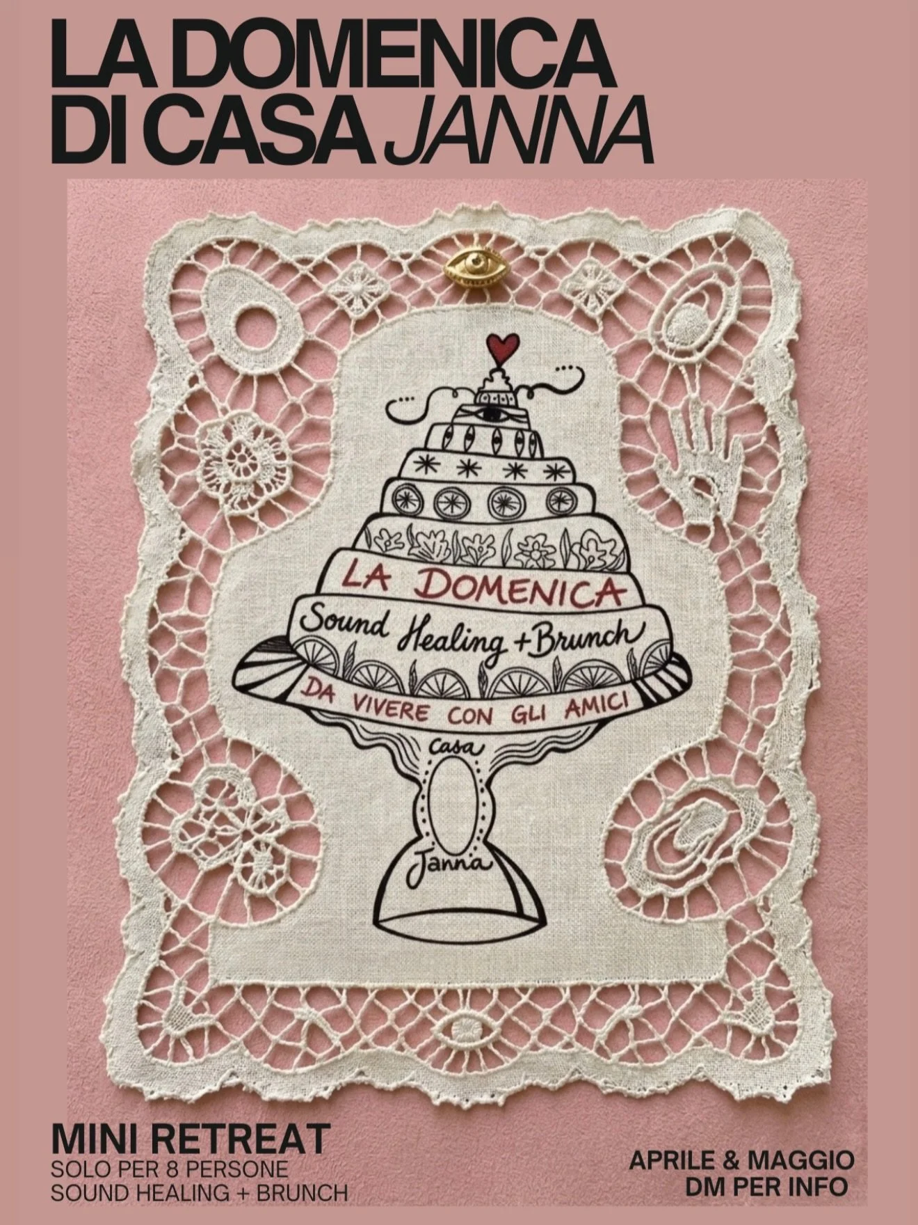 Casa Janna e il Mini Retreat della Domenica 

Slow morning
Sessione wellness con Sound Healing
Il nostro Brunch 

Massimo 8 posti 

Dalle 10 alle 16

Scrivici per info e per prenotare 

#retreat #casajanna_ #slowsunday #brunchtime #mangiarebene