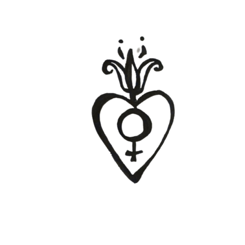 Hand-drawn black heart-shaped symbol, used as the Casa Janna emblem