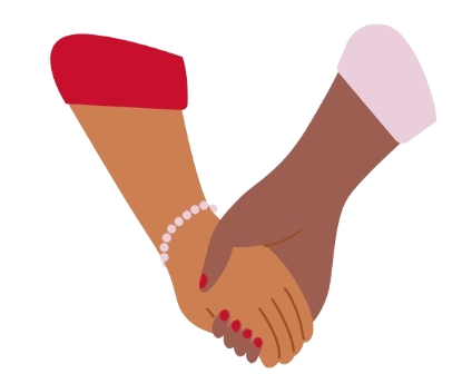 Deux mains qui se tiennent, symbolisant l'amitié ou la solidarité.