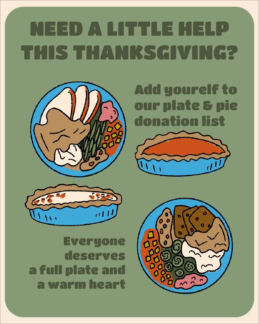 Add yourself to the donation list if you need a little boost this thanksgiving. Link in bio.