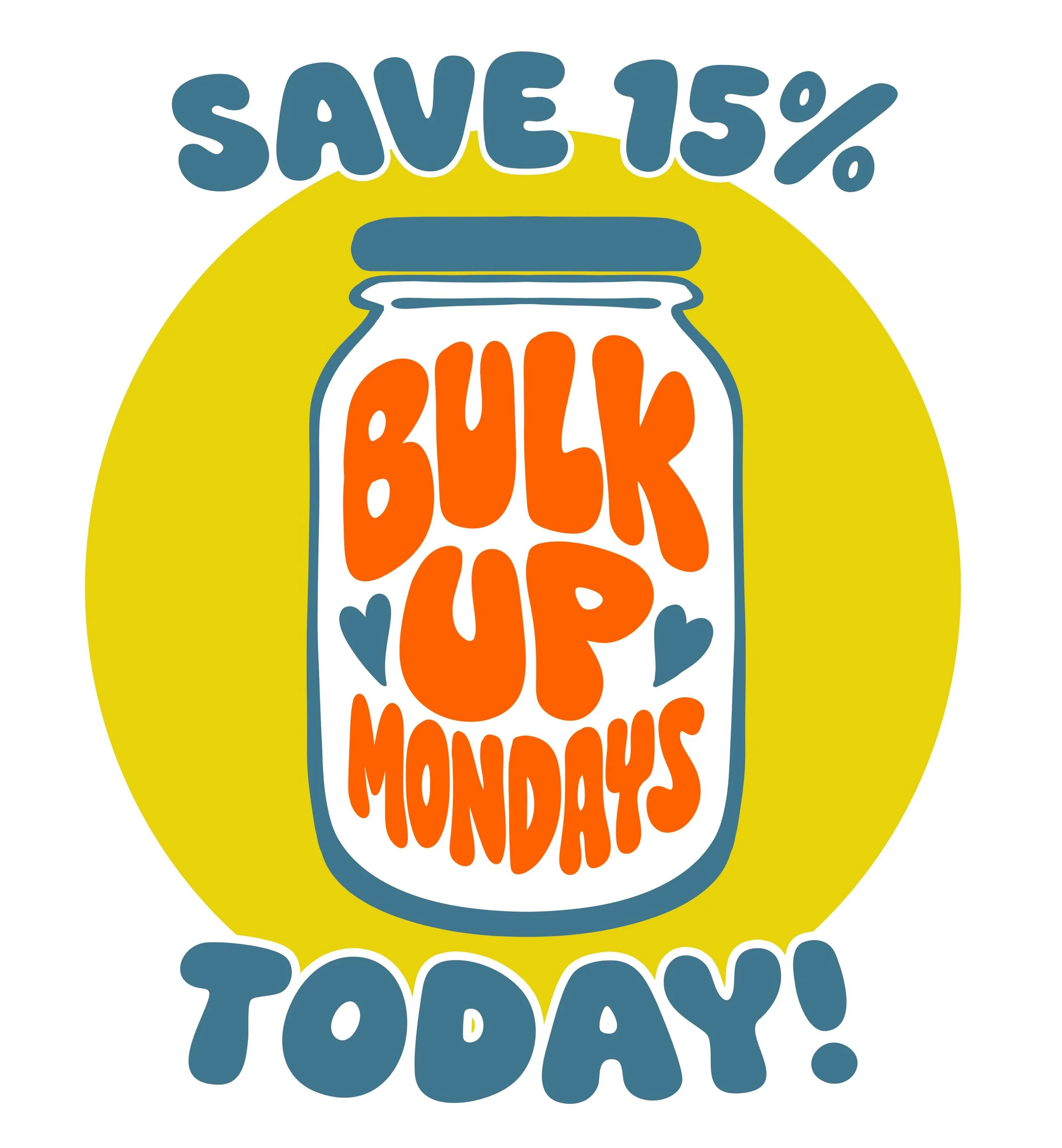 TODAY 💫 Score 15% off these 4 select bulk items! 

No ownership needed 🙂 just come shop &amp; save! 

Today save BIG on: 
OG San-J Wheat Free Tamari 
OG Roasted Unsalted Peanuts 
OG Roasted Unsalted Peanut Butter (from the grinder) 
OG Raw Brazil N