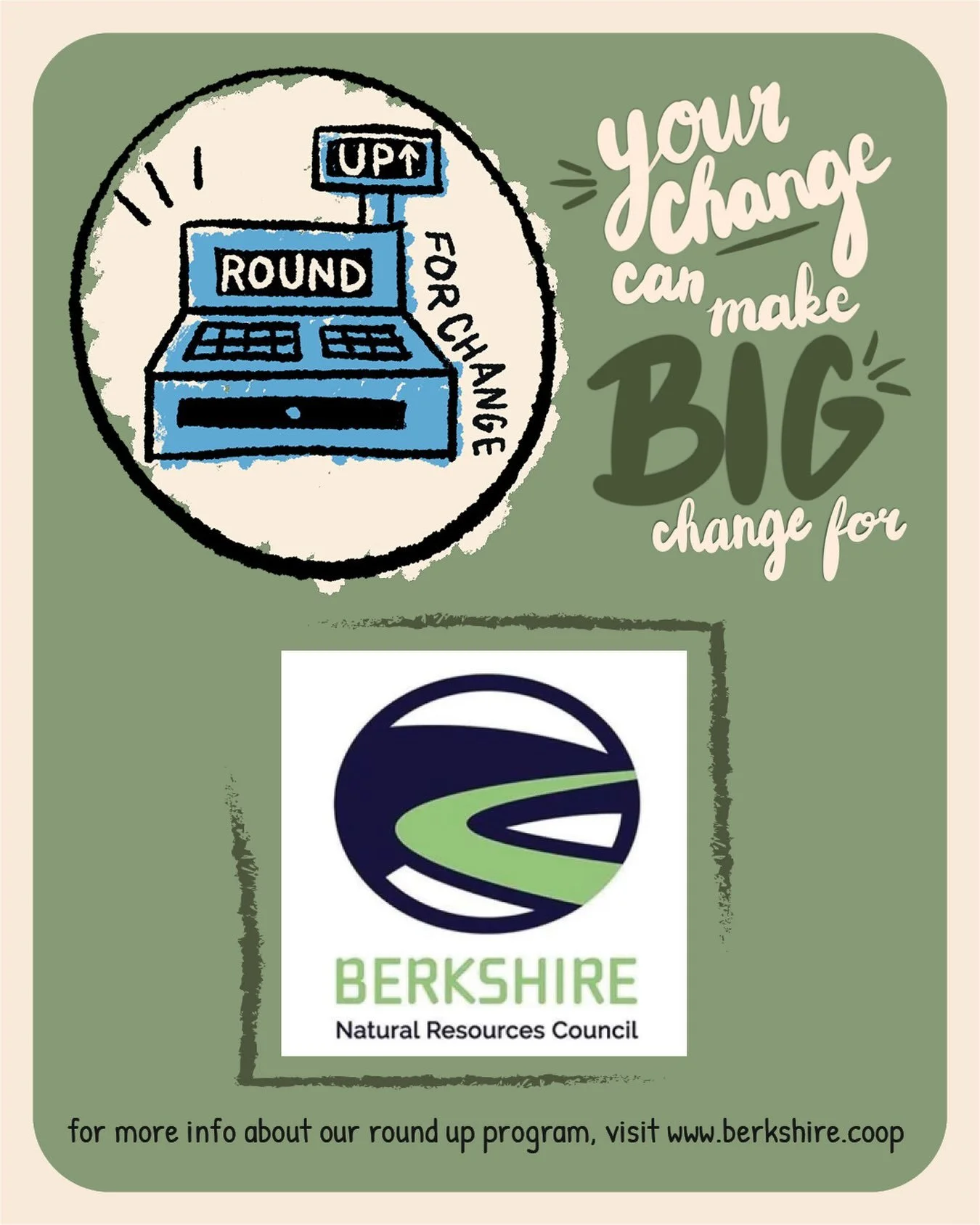 AUGUST ROUND UP: This month, donate your spare change to @bnrc_org ✨🌿☁️🌱🌳🩵

Berkshire Natural Resources Council (BNRC) protects the forests, rivers, and farms that make the Berkshires special, ensuring these places thrive for generations to come.