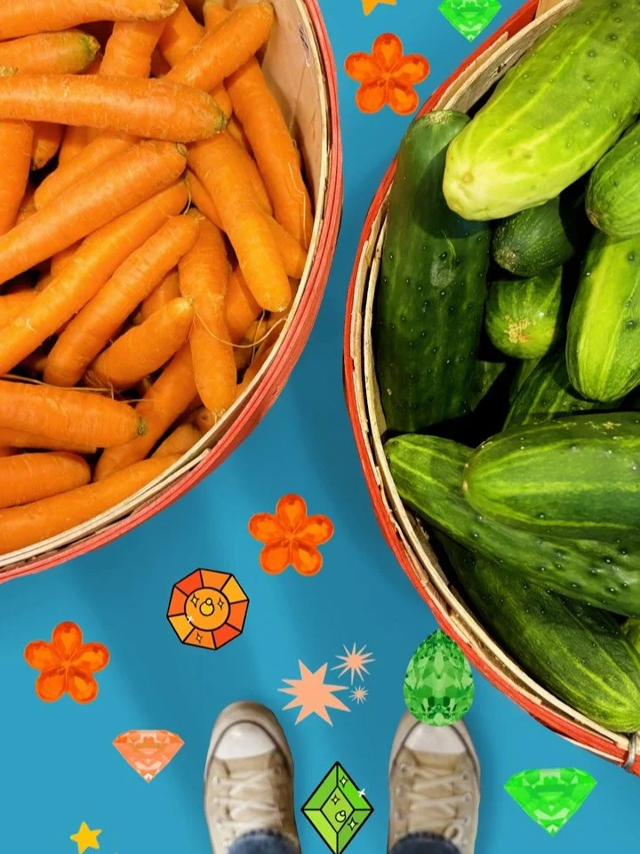 Fresh, Vibrant, little gems of goodness 🥕🥒🫐🍅💚✨🫶