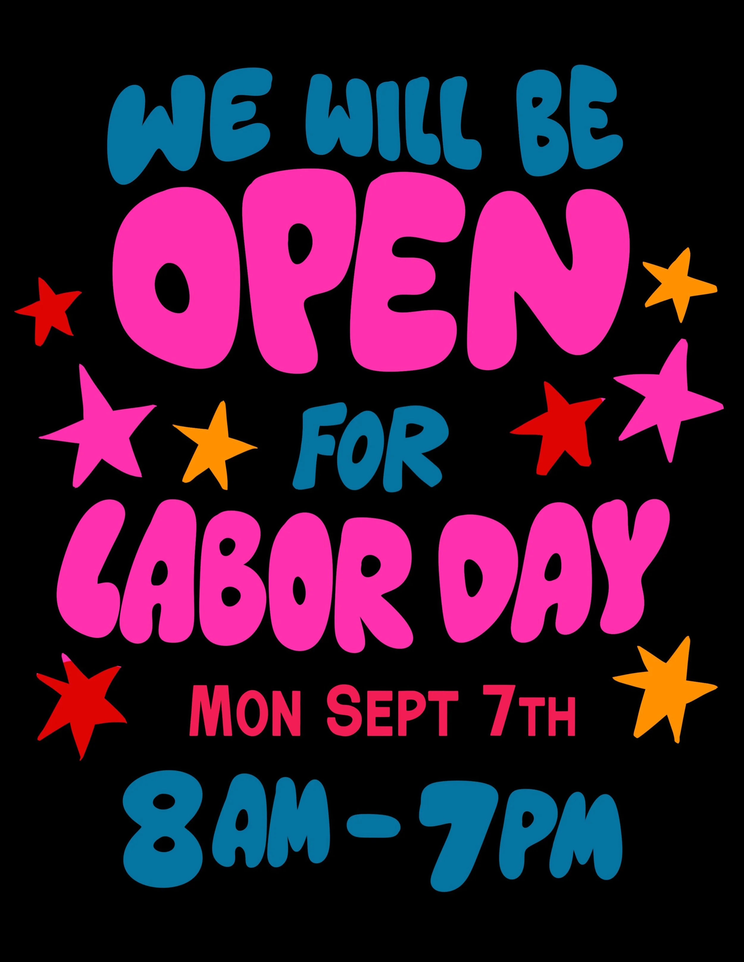 We&rsquo;ll be here during our usual hours, 
8 AM&ndash;7 PM 🍅🍊🍋🥬🥕🧄🍠🛒 Whether you&rsquo;re stocking up for the week, grabbing goodies for a picnic or BBQ, or just popping in for a few things, we&rsquo;ve got you covered ✌️