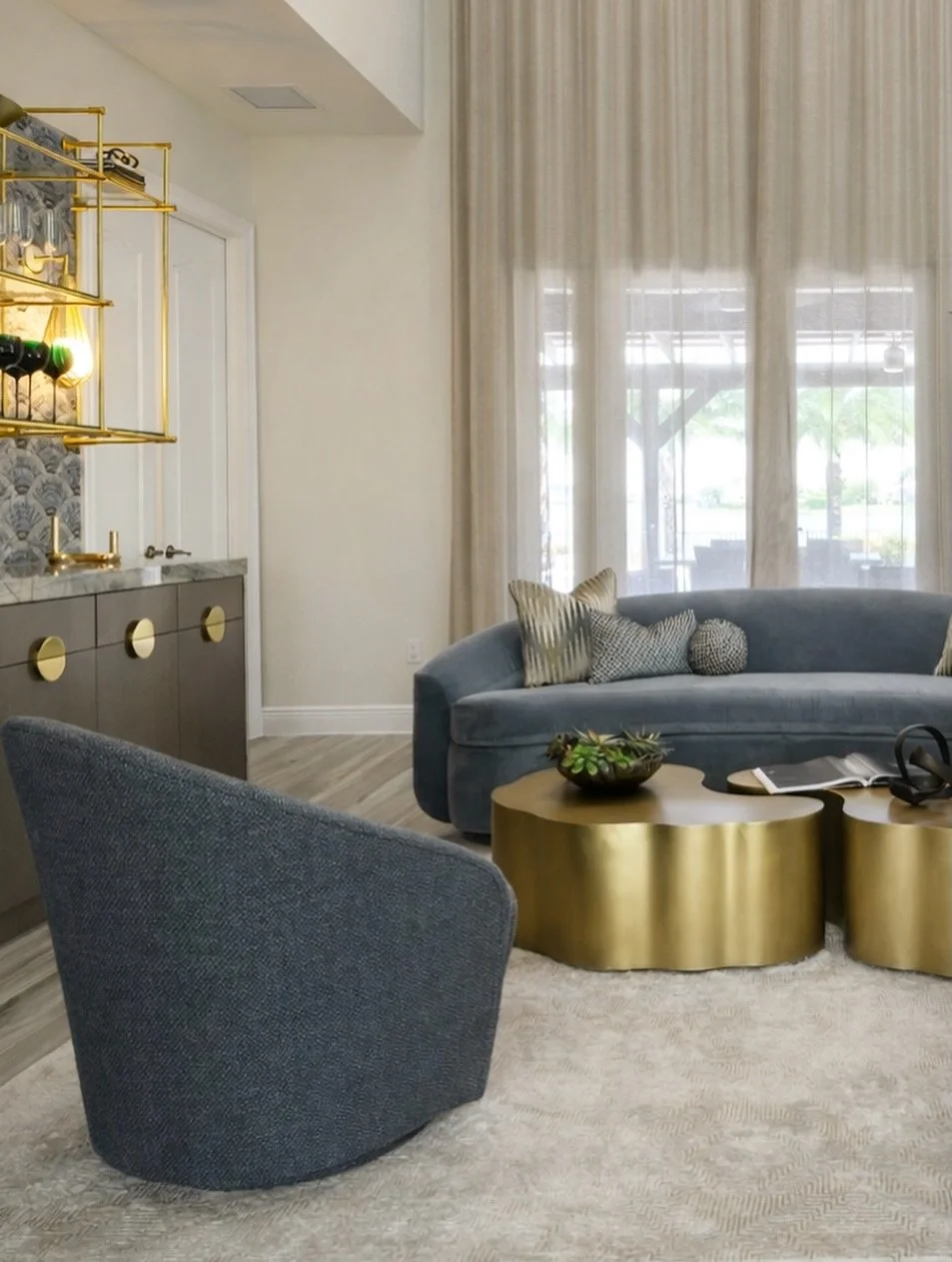 Formal Living Room packed with a punch. I&rsquo;ll let you in on a little secret&hellip; designed with all performance fabrics. What once was a room that you weren&rsquo;t allowed to touch, now can be loved and enjoyed by this awesome family of 5 plu