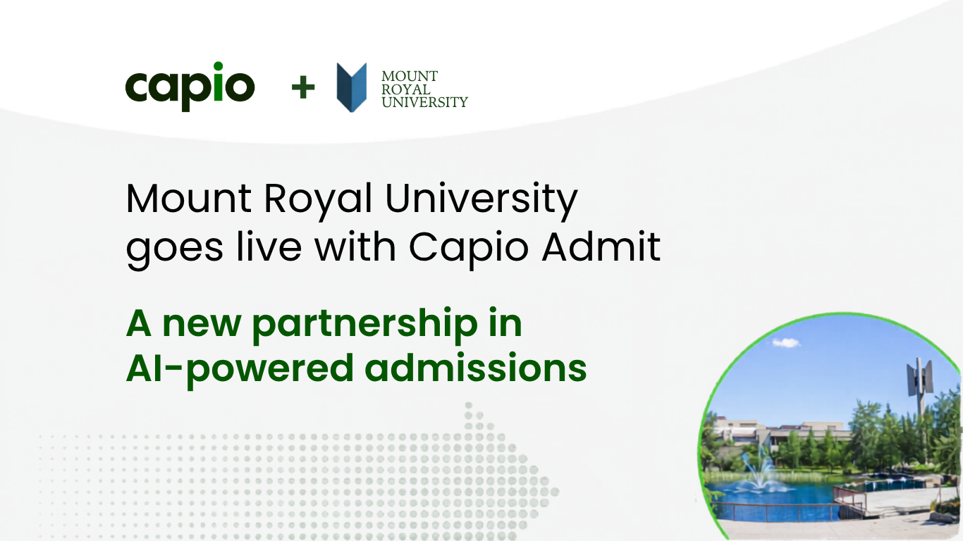 Mount Royal University Goes Live with Capio Admit