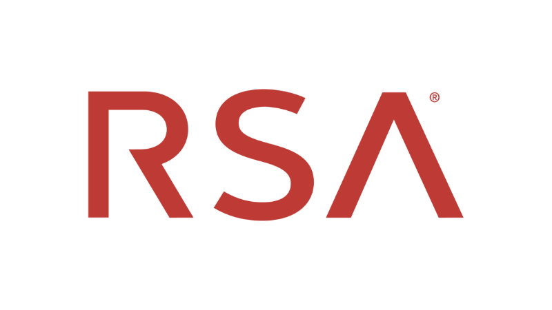 The logo of the RSA, featuring the letters 'RSA' in red with a stylized 'A' that resembles an upward arrow.