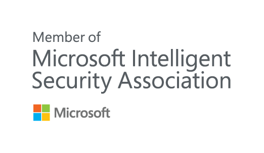 Microsoft logo and text indicating membership in the Microsoft Intelligent Security Association.