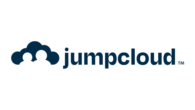 JumpCloud logo with cloud and two user icons in dark blue and text 'jumpcloud'
