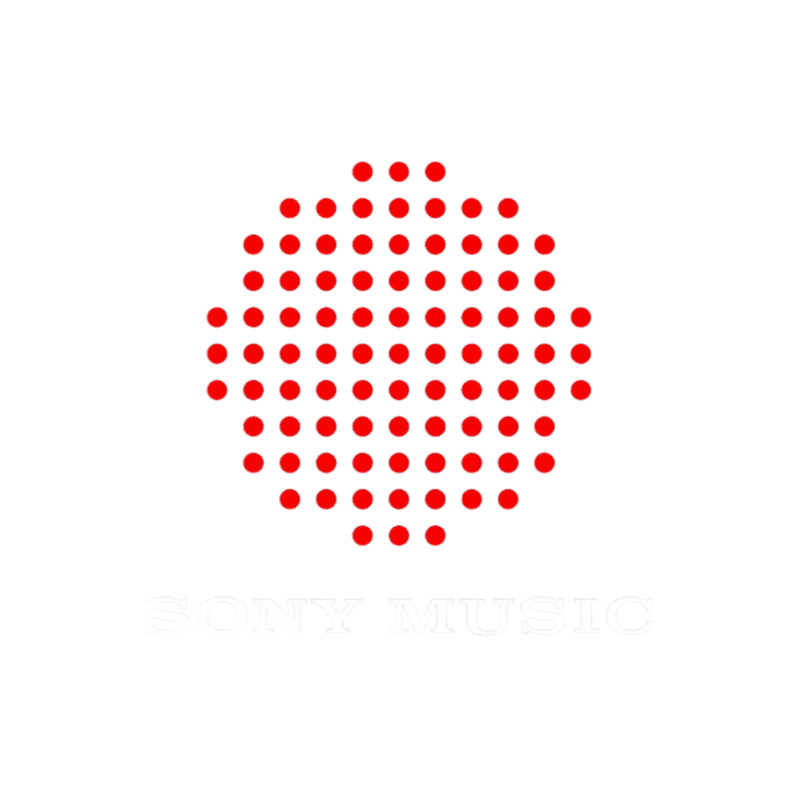 Sony Music logo with a red digital sound wave graphic and the text 'SONY MUSIC' below in metallic silver.