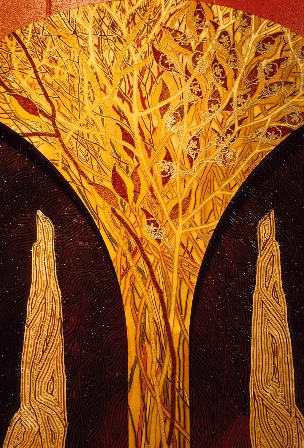 ... 2 cercles de 150 cm de diamètre.
Année de réalisation 2004.