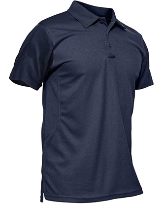 Men's Polo Shirt Quick Dry Performance Short Sleeve Tactical Shirt