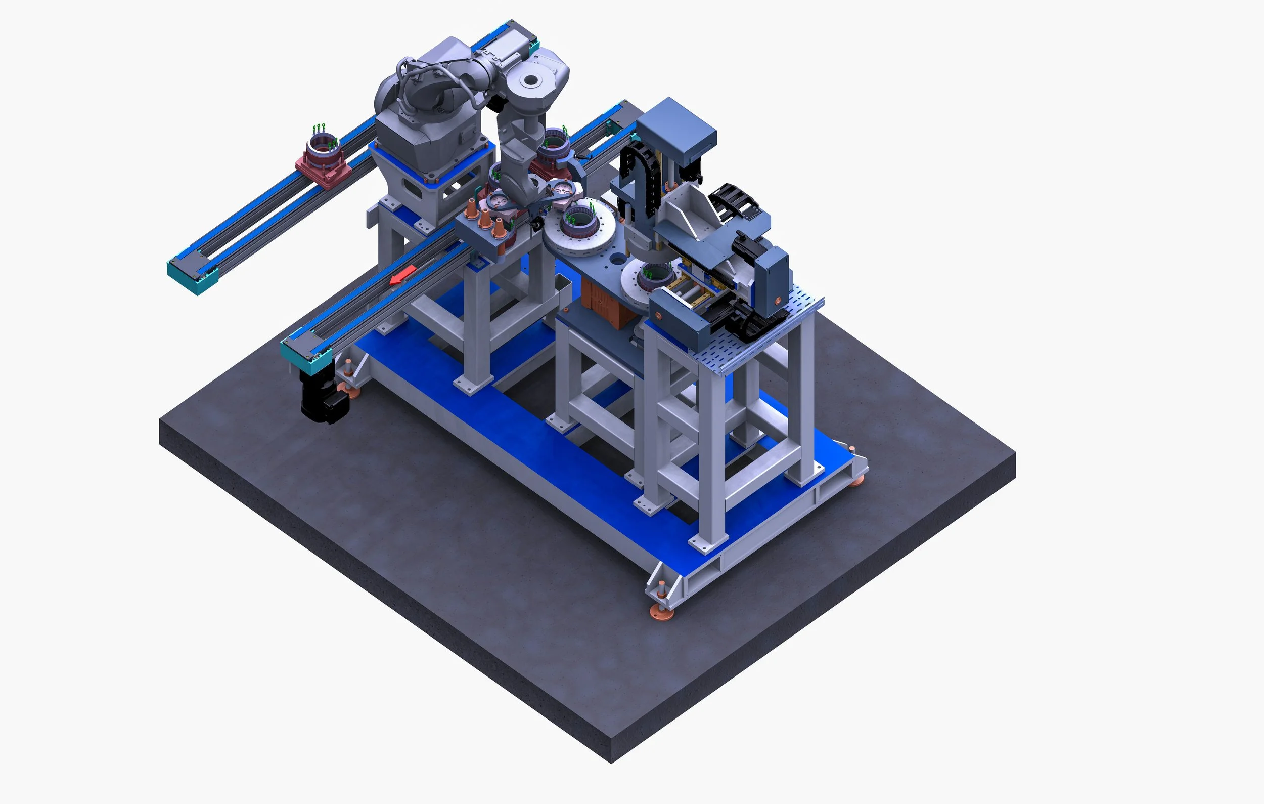 Machine de dévernissage des alésages de stators