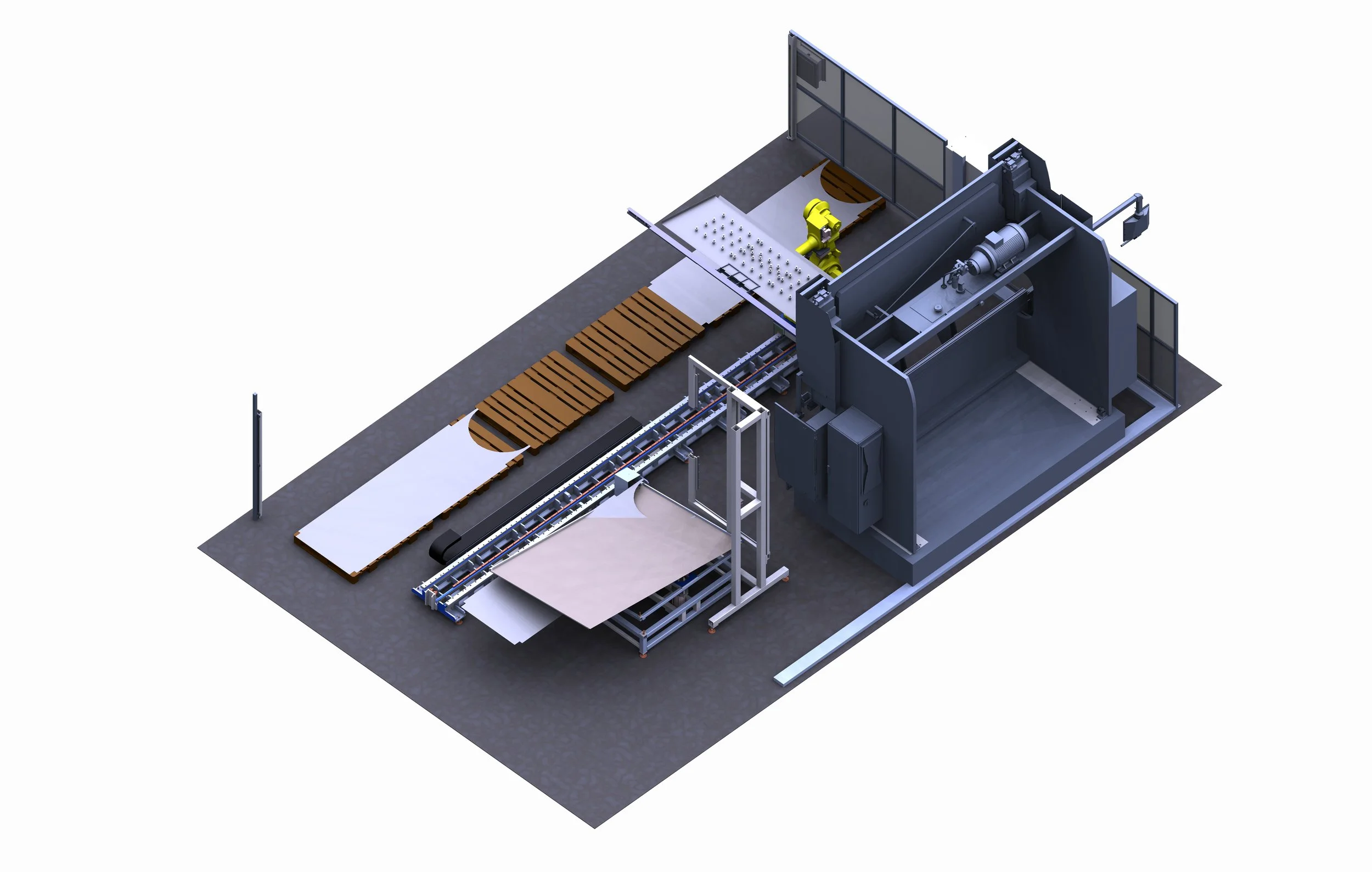 Îlot robotisé de pliage de tôles sur mesure