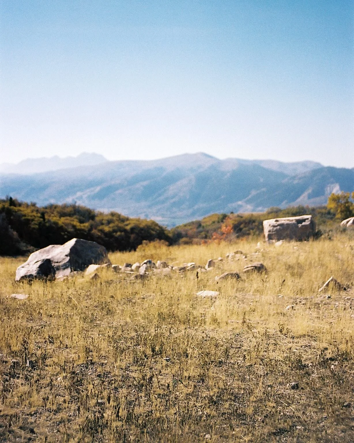 Utah film came out so beautifully 
it let the vastness of the mountains show and how much we enjoyed meeting strangers that turned into friends 🌾🏔️

Shot on Portra 400 
#35mm #film