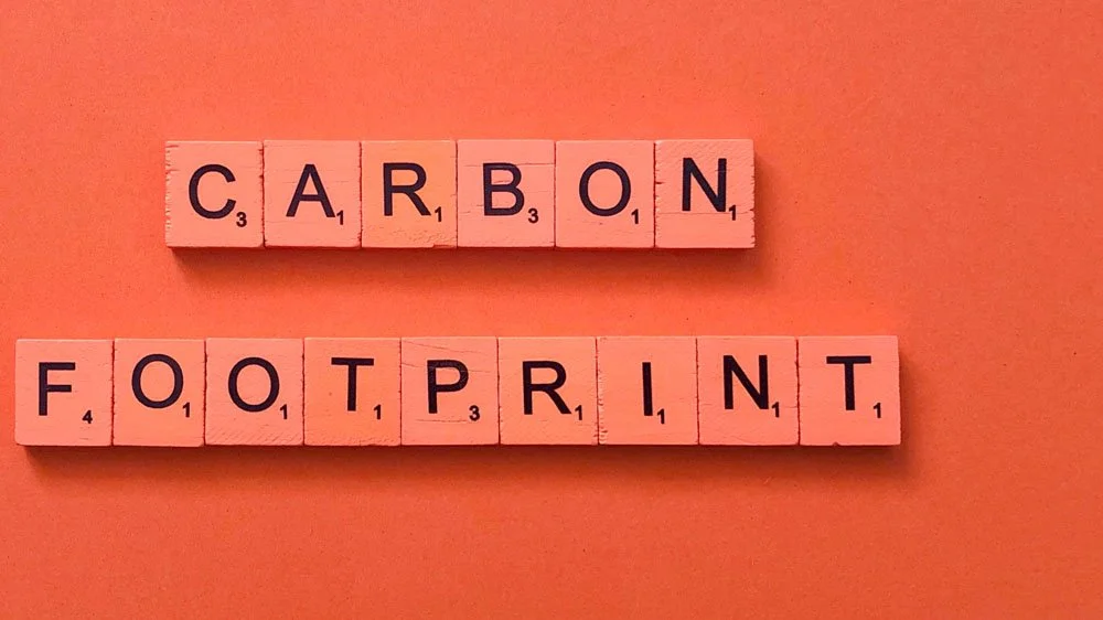 Image showing carbon footprint text