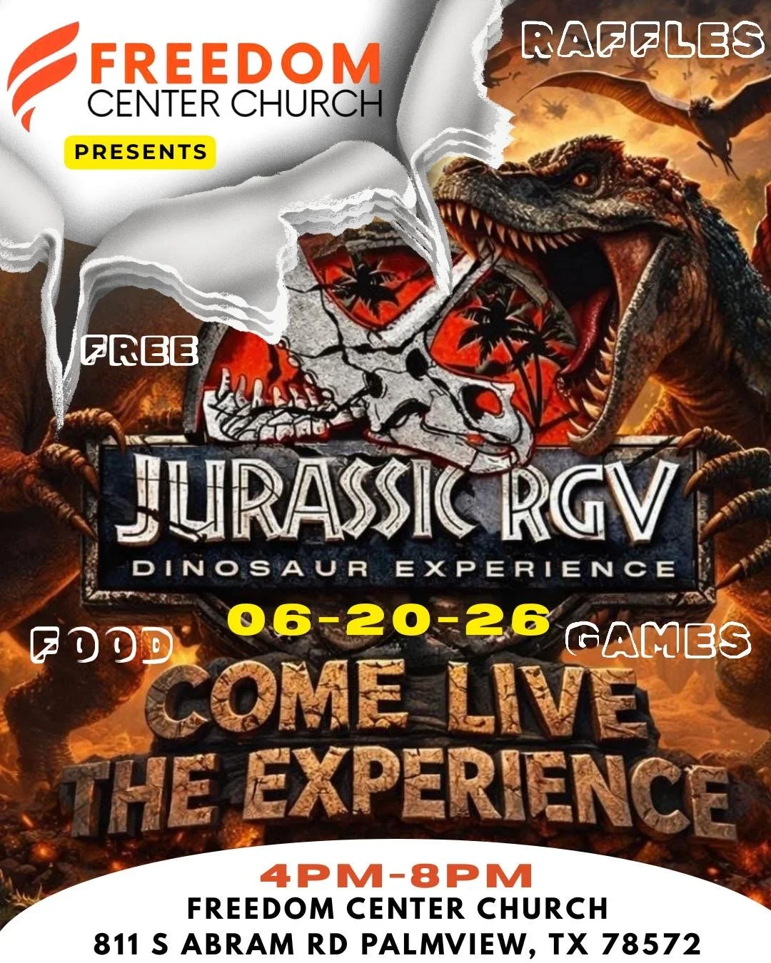 Experience dinosaurs live