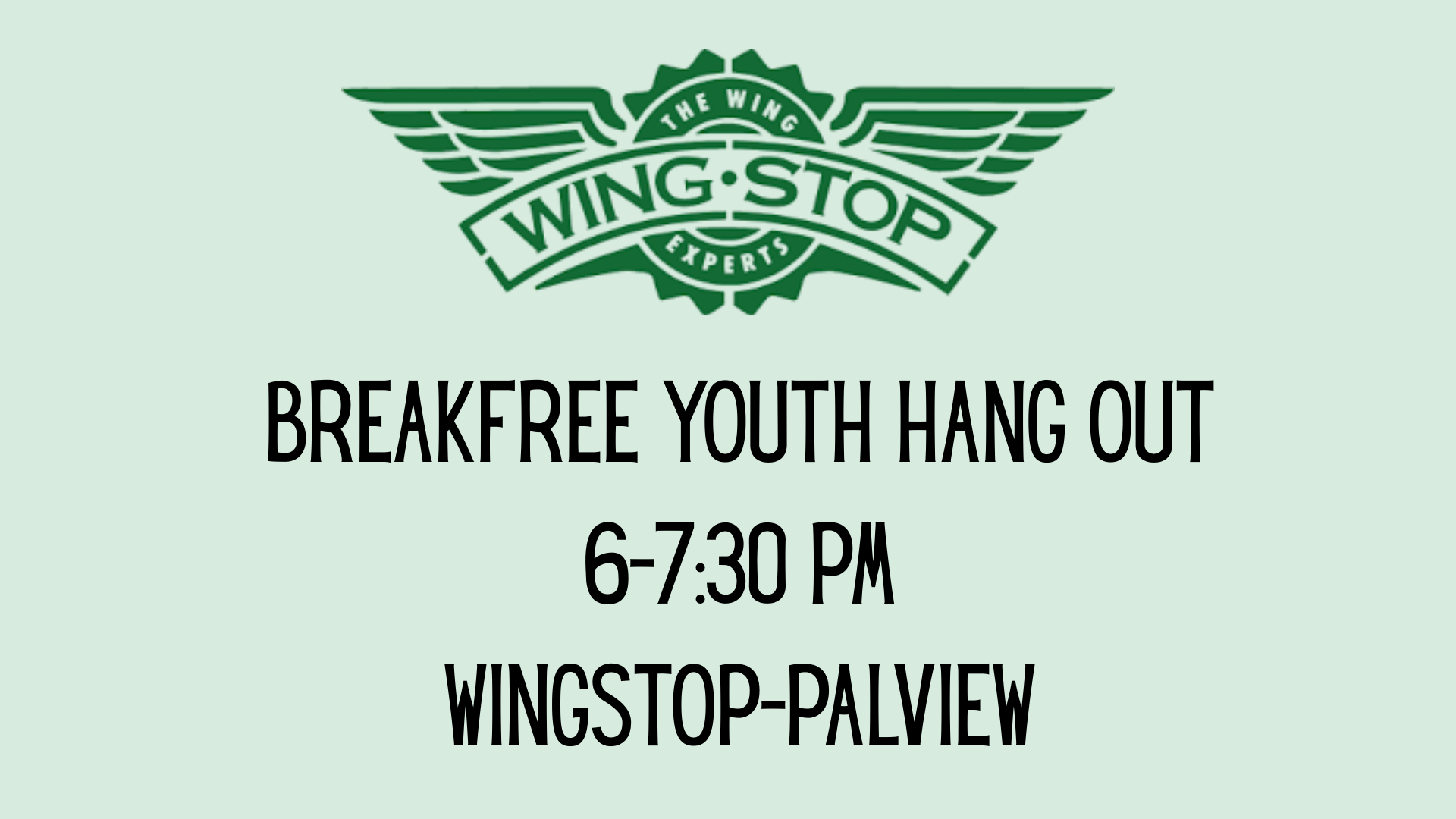 Youth Hanging out at Wing Stop today