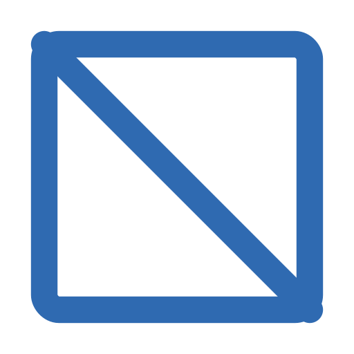 No parking or stopping sign with a blue border and diagonal line.