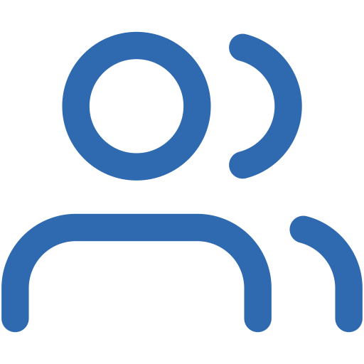 Icon of a person wearing a headset with a microphone.