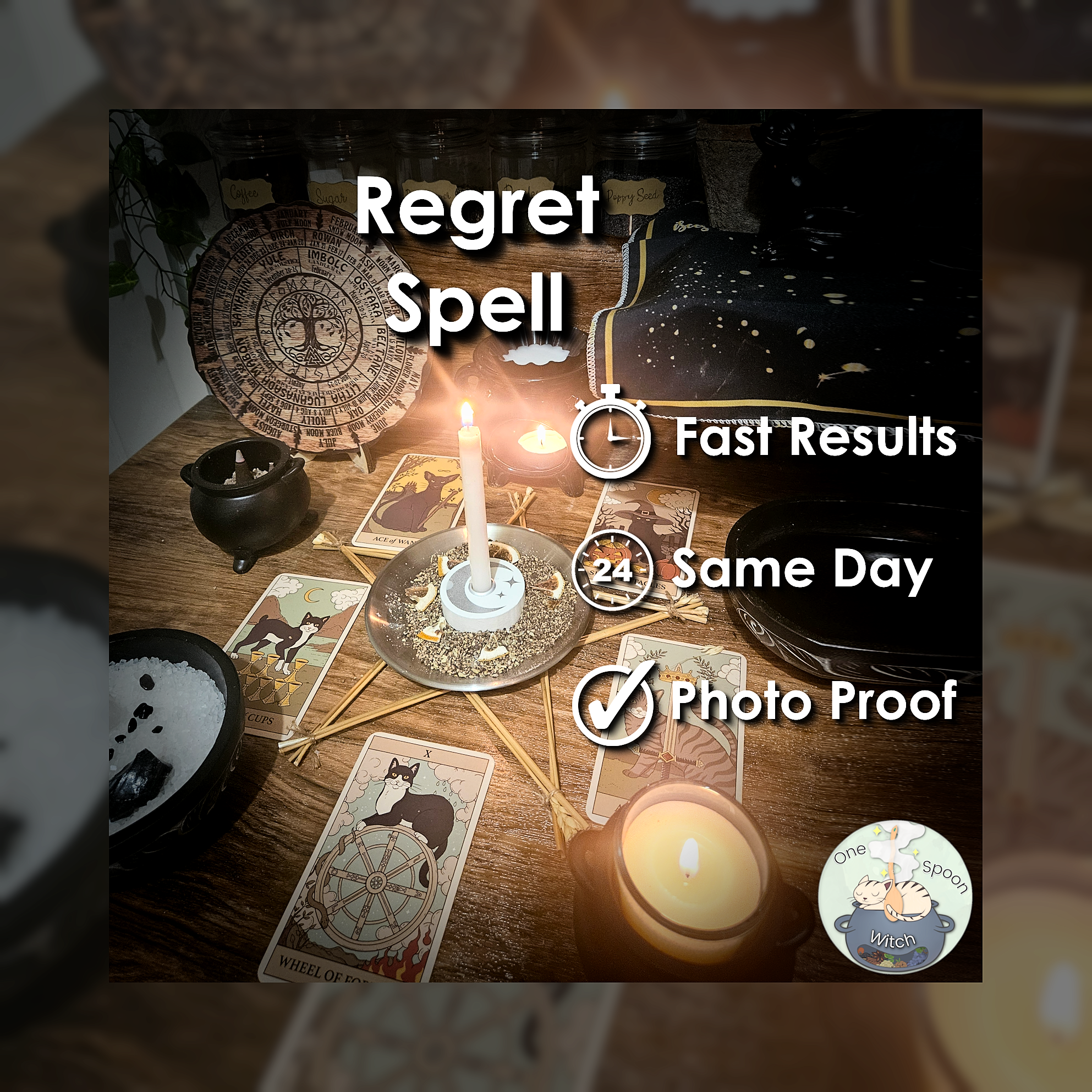 Regret Spell - SAME DAY Casting for Healing, Reconciliation, Clarity, Forgiveness, & Cleansing 💡