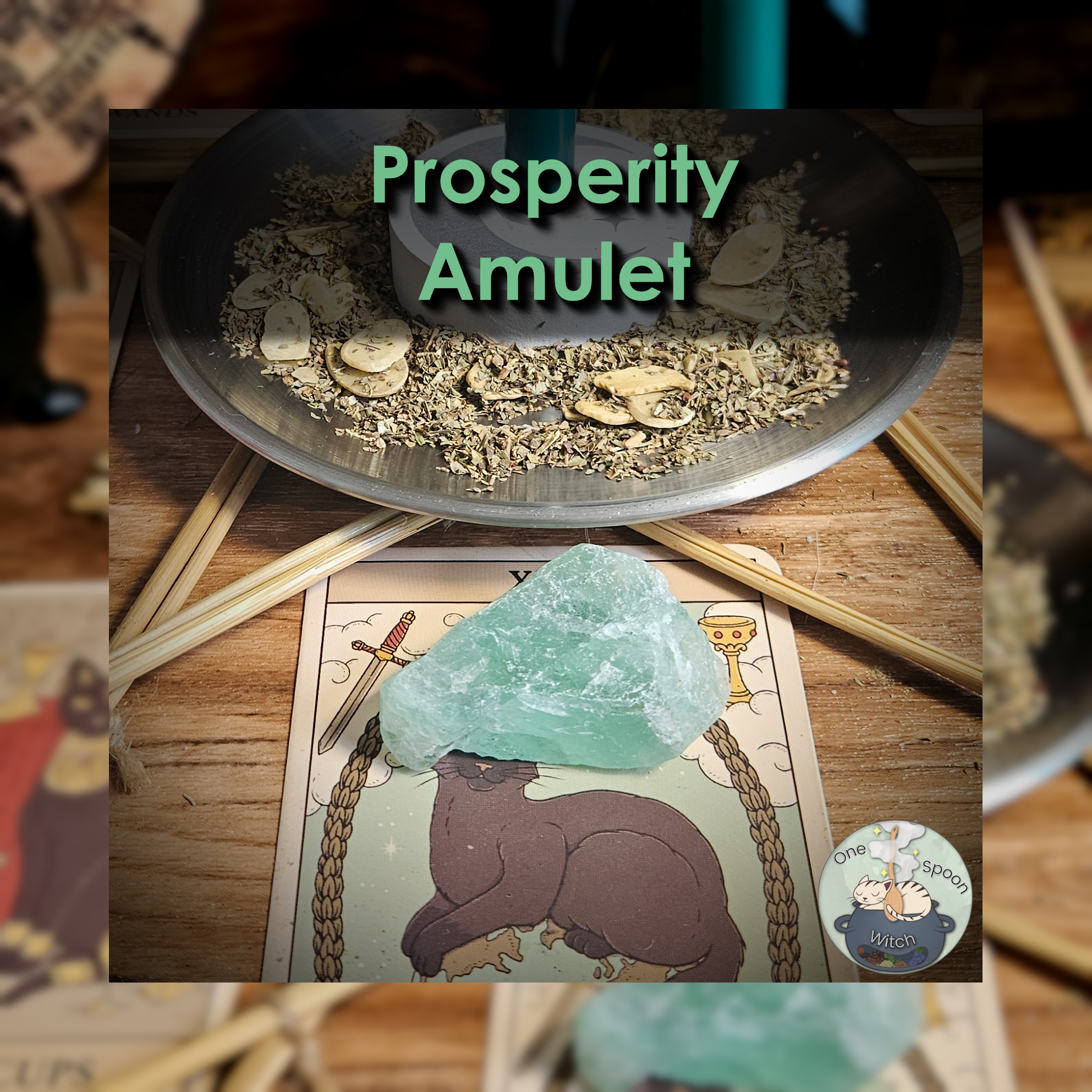Ritually Bound Prosperity Amulet - Magnet for Financial Abundance, Success, Wealth, Opportunity, Fortune (Raw Aventurine Crystal Vessel) 💫