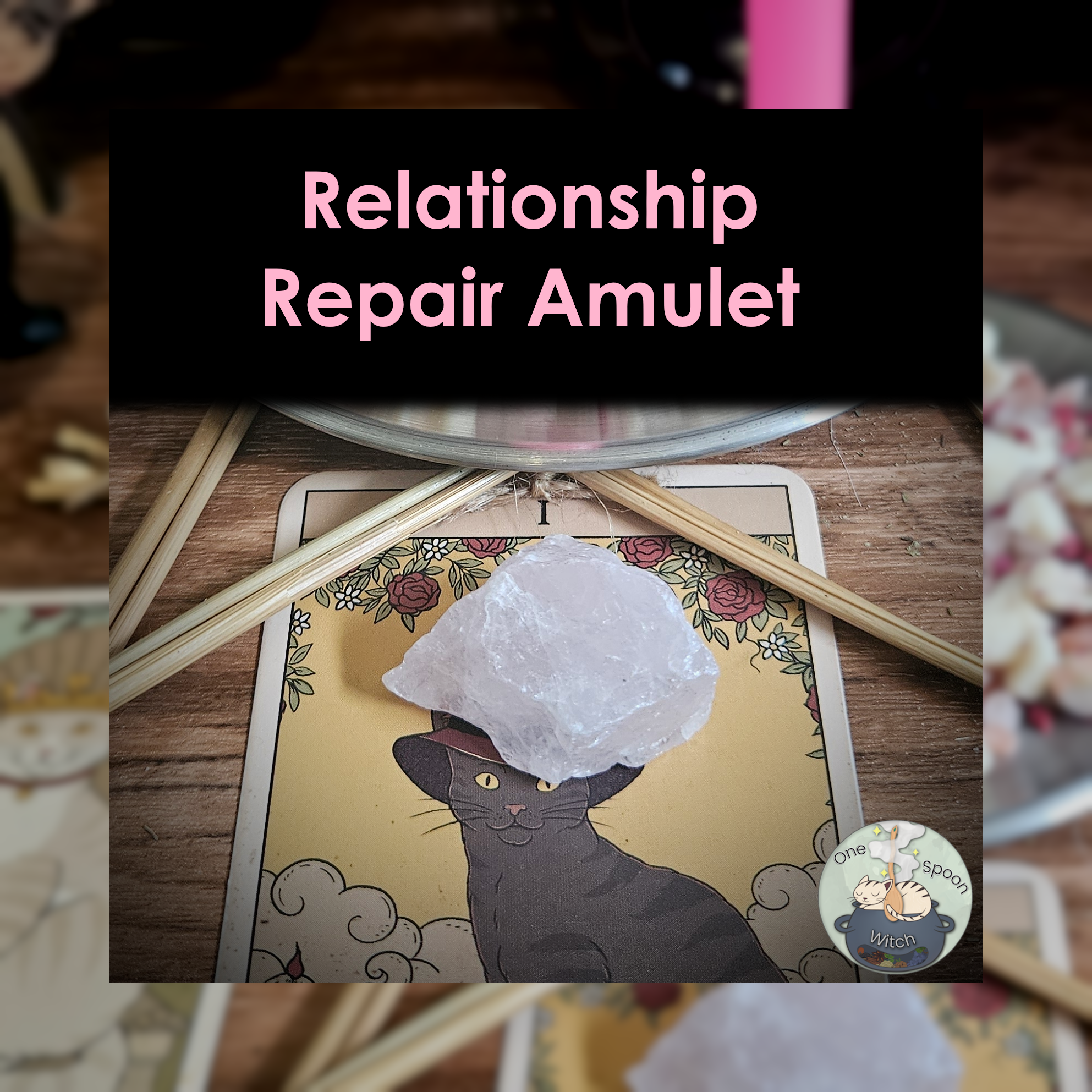 Ritually Bound Relationship Repair Amulet - Magnet for Loyalty, Communication, Forgiveness, Trust (Raw Rose Quartz Crystal Vessel) 🌷