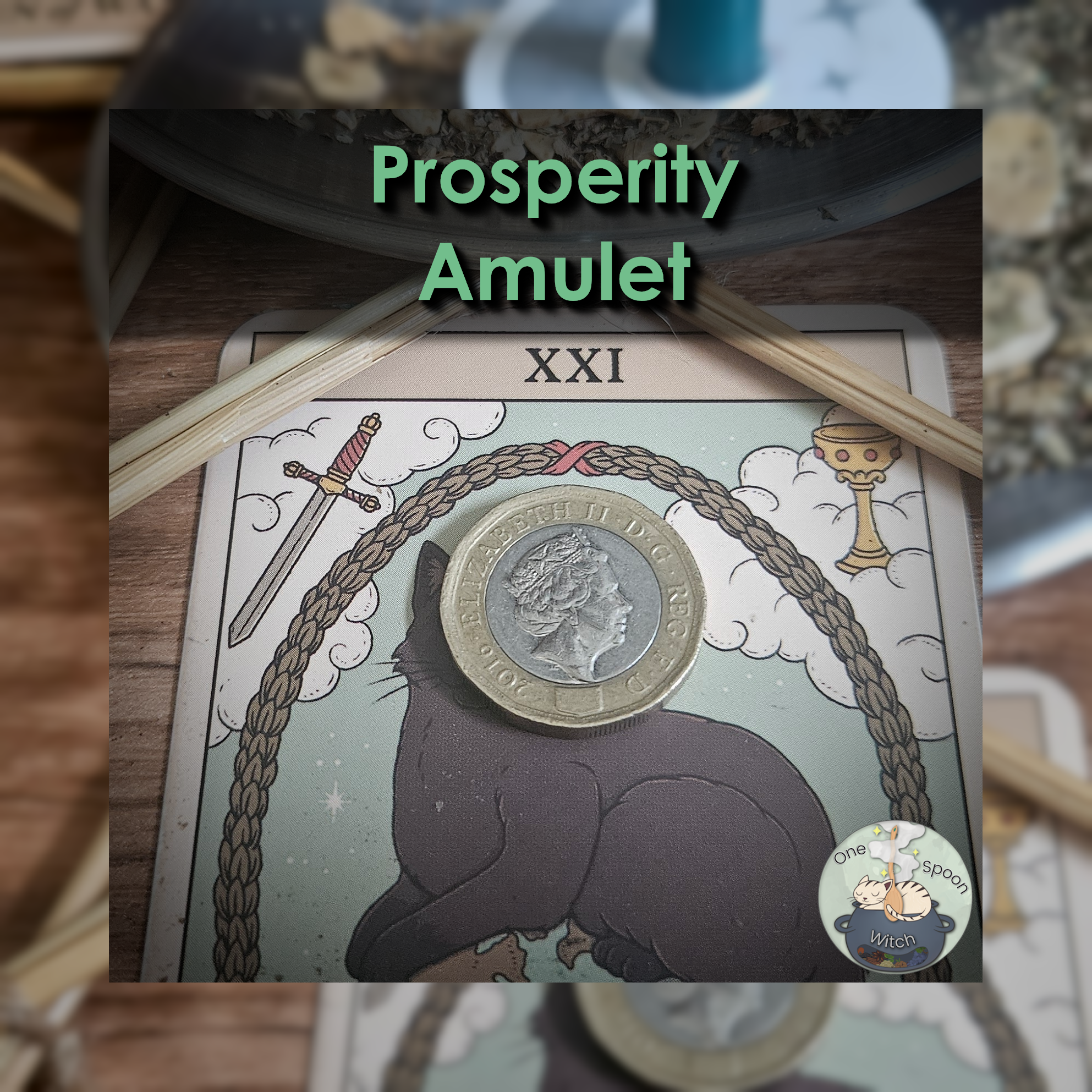 Ritually Bound Prosperity Amulet - Magnet for Financial Abundance, Success, Wealth, Opportunity, Fortune (British Pound Coin Vessel) 💫
