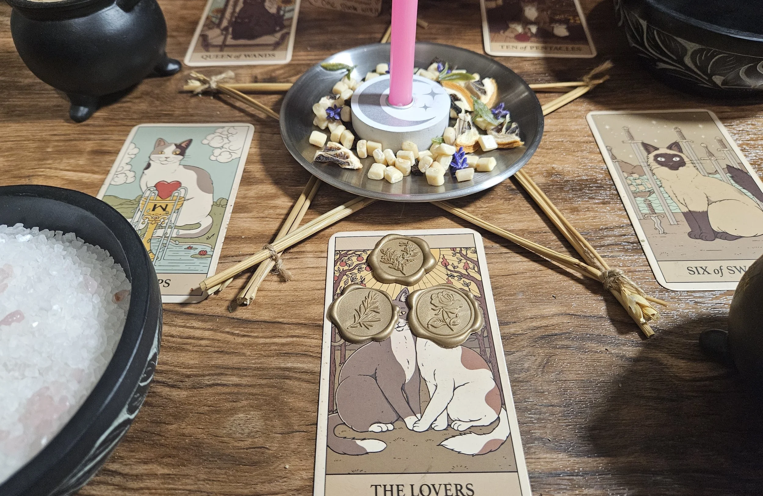 Physical wax seal vessel amulet ritually bound with relationship trust and loyalty energy.