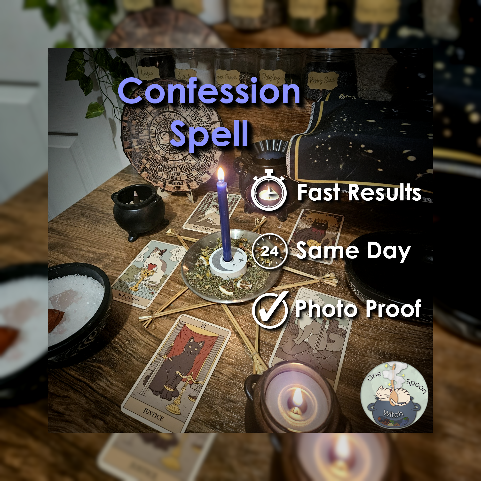Confession and Truth Spell - SAME DAY Casting for Clarity, Faith, Protection, Victory, & Defence ⚖️