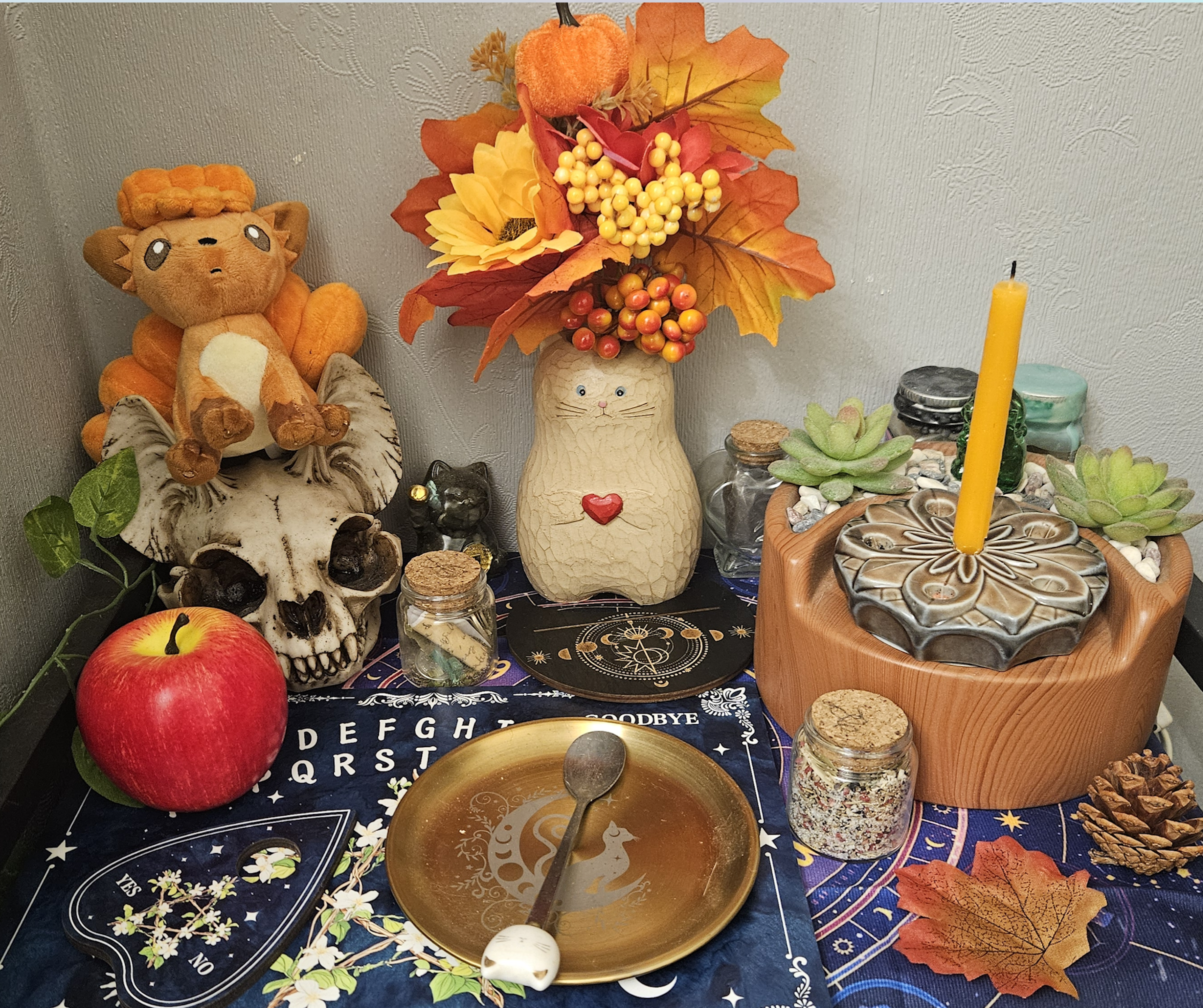 The Equinox Sanctuary: Cozy, Low-Maintenance Ideas for Your Mabon Altar 🍎🍂