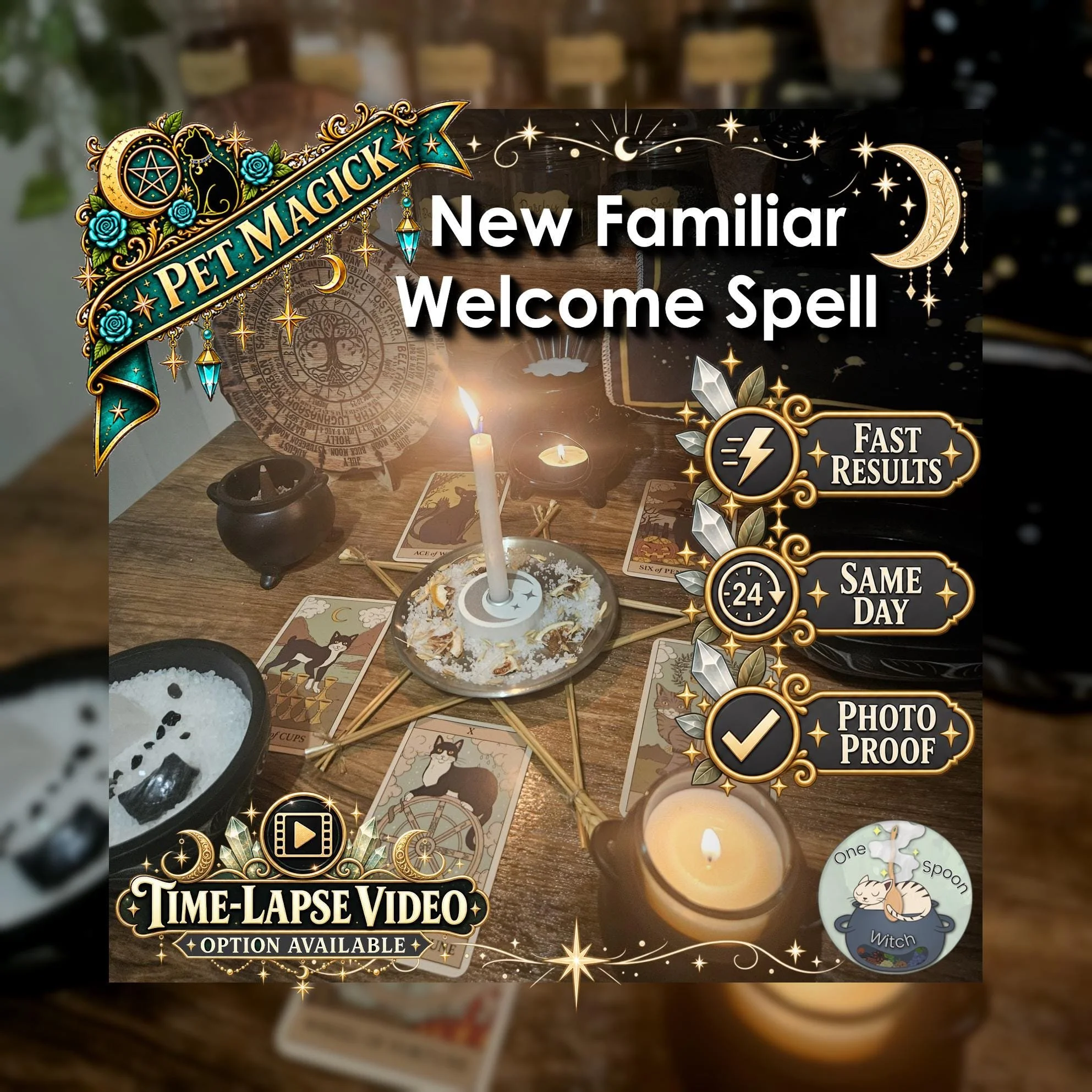 New Pet Welcome Spell - SAME DAY Casting for New Pets, Safe Home, Love, Security, Bonding, and Fresh Beginnings