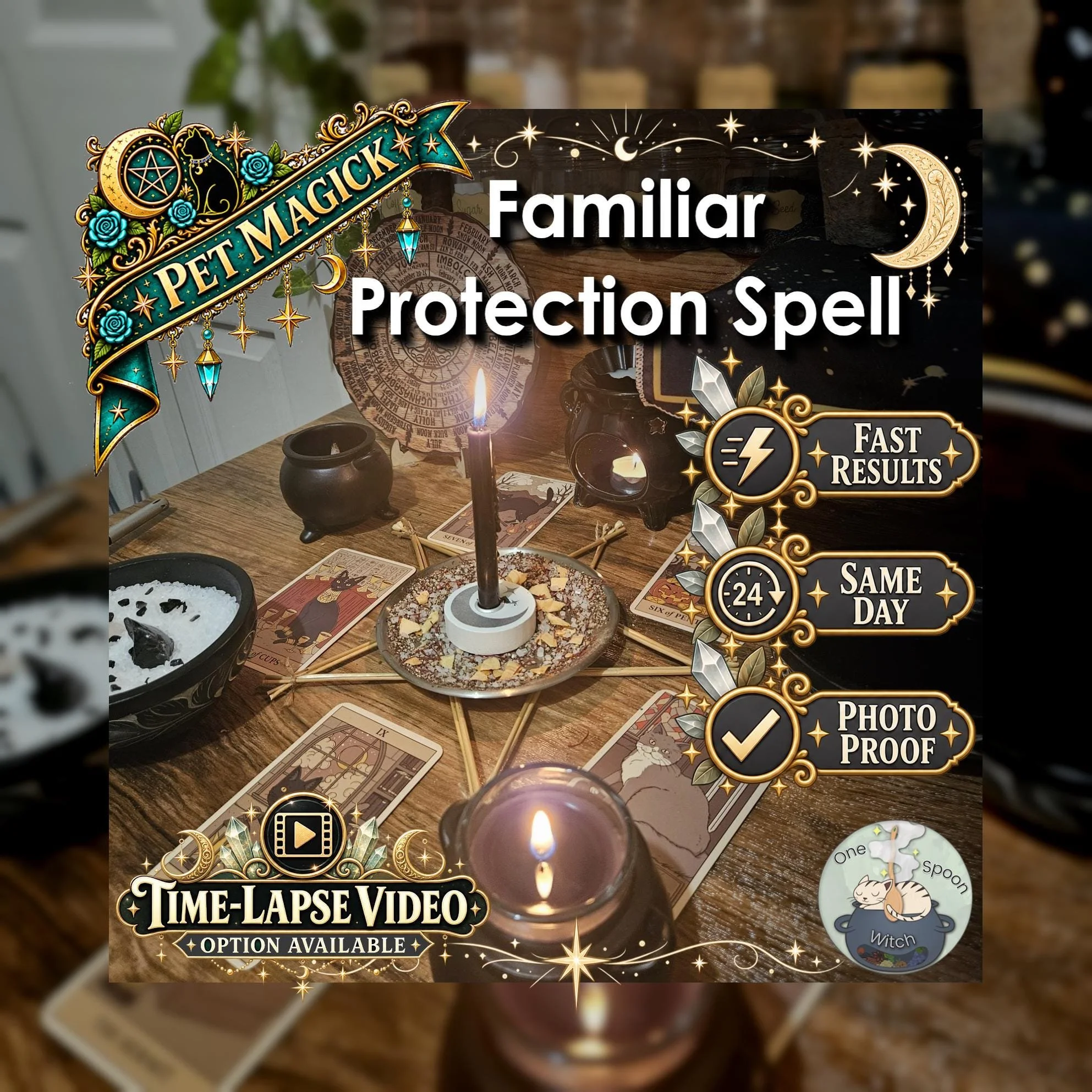 Pet Protection Spell - SAME DAY Casting for Pet Safety, Protection, Shielding, Safe Travel, and Security