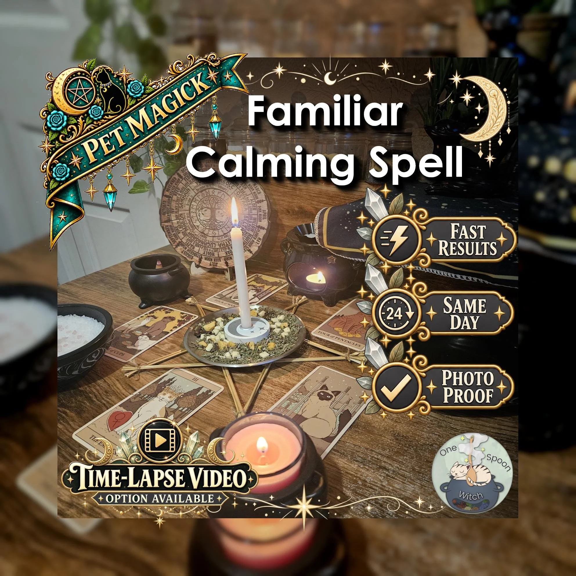 Pet Calming Spell - SAME DAY Casting for Pet Calm, Comfort, Security, Peace, and Harmony