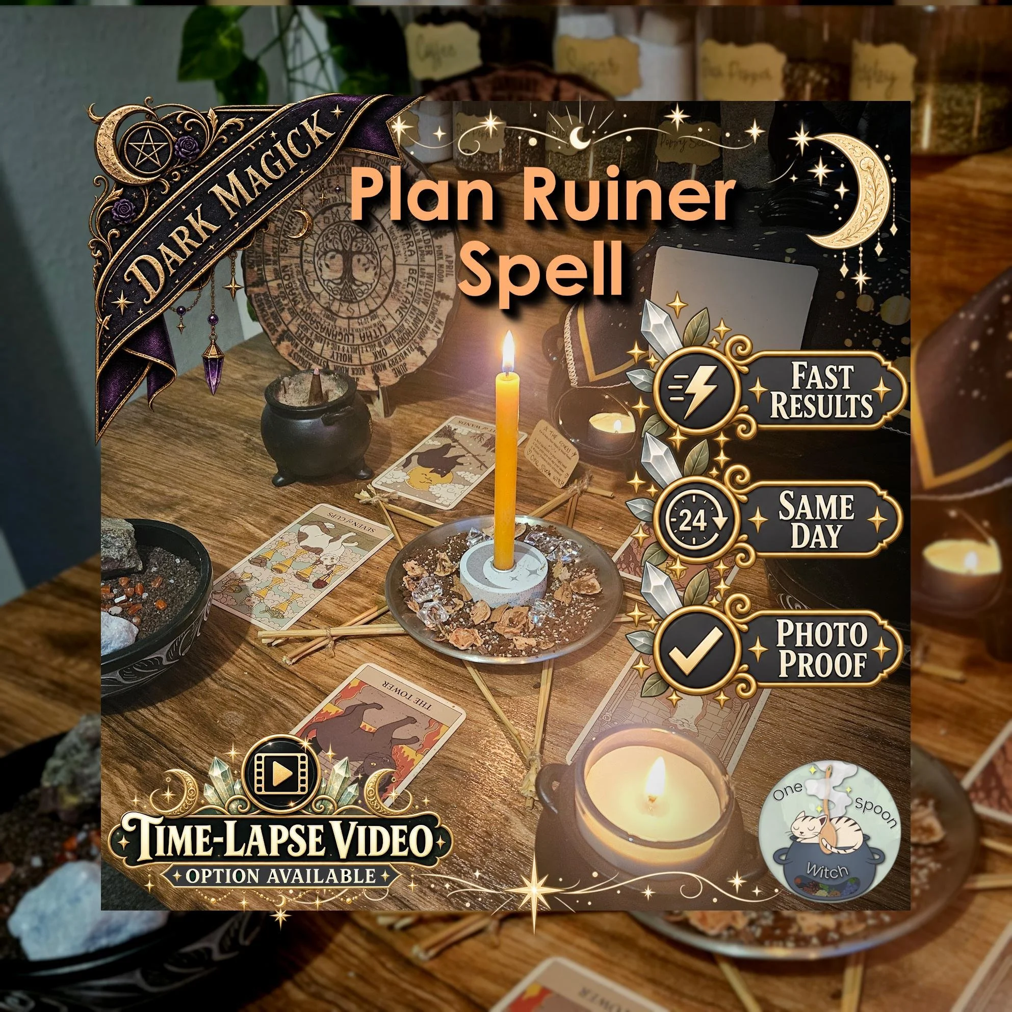 Tech & Plan Ruiner Spell - SAME DAY Casting for Disruption, Delays, Failed Plans, Obstacles, and Frustration