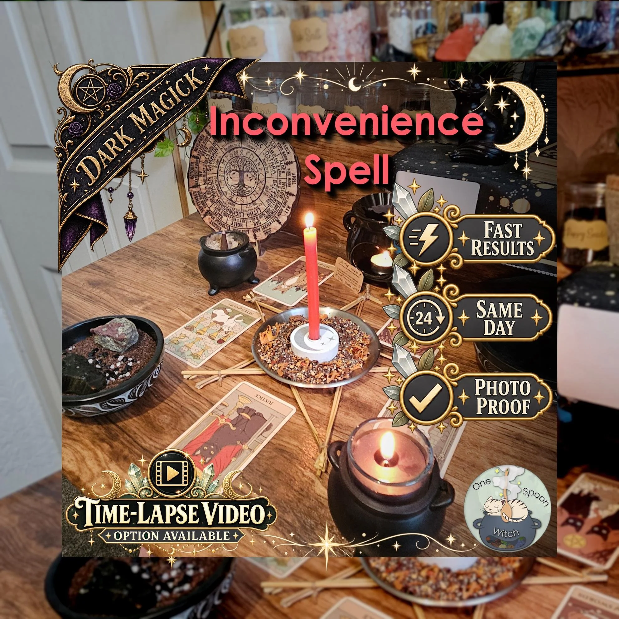 Inconvenience Karma Spell - SAME DAY Casting for Annoyance, Delays, Frustration, Bad Timing, & Petty Karma